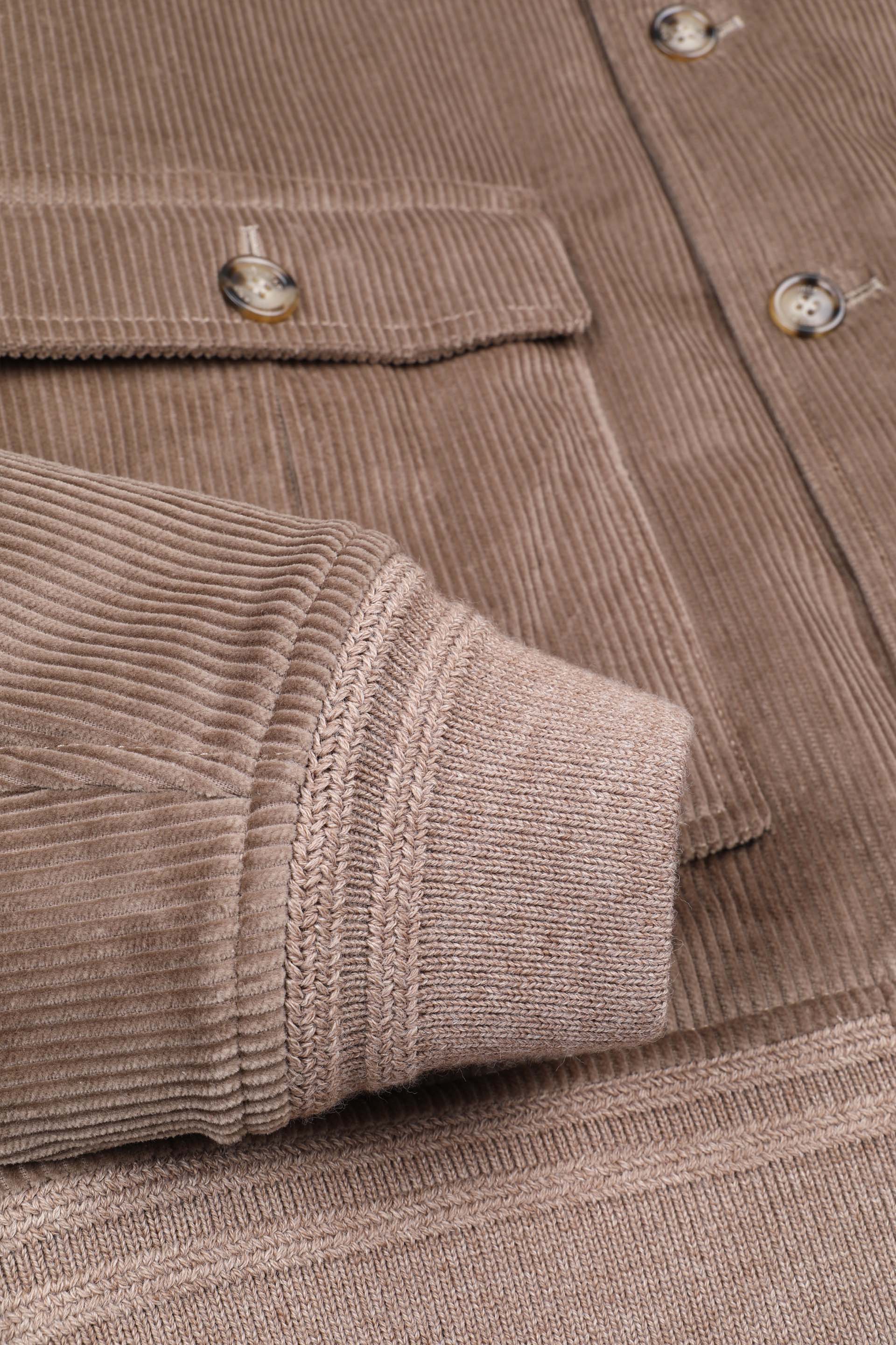 GIUBBOTTO VALSTARINO IMBOTTITO, VELLUTO STRETCH - Farro
