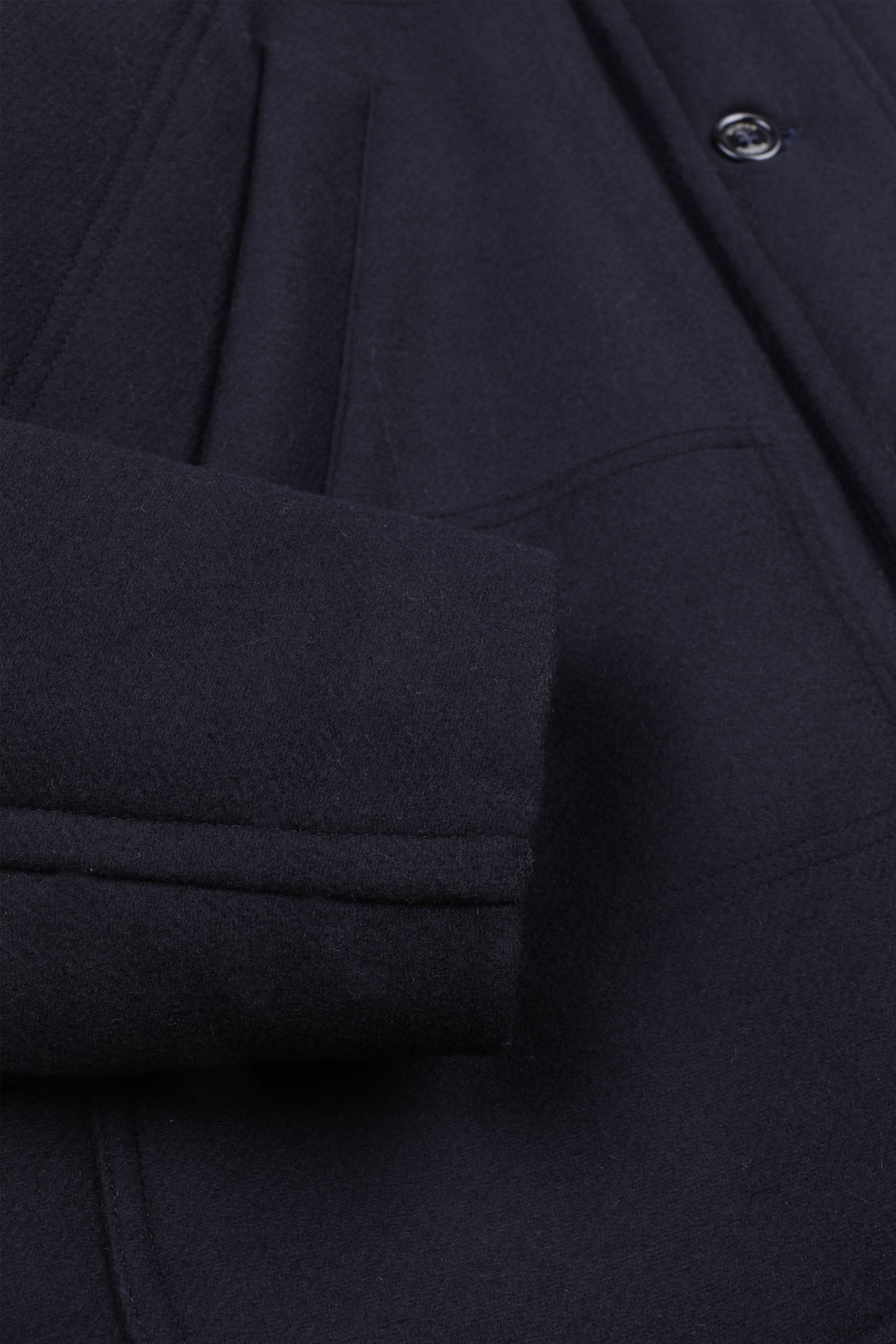 BRADLEY WORK JACKET, IMBOTTITA, PANNO IN LANA VERGINE - Navy blue