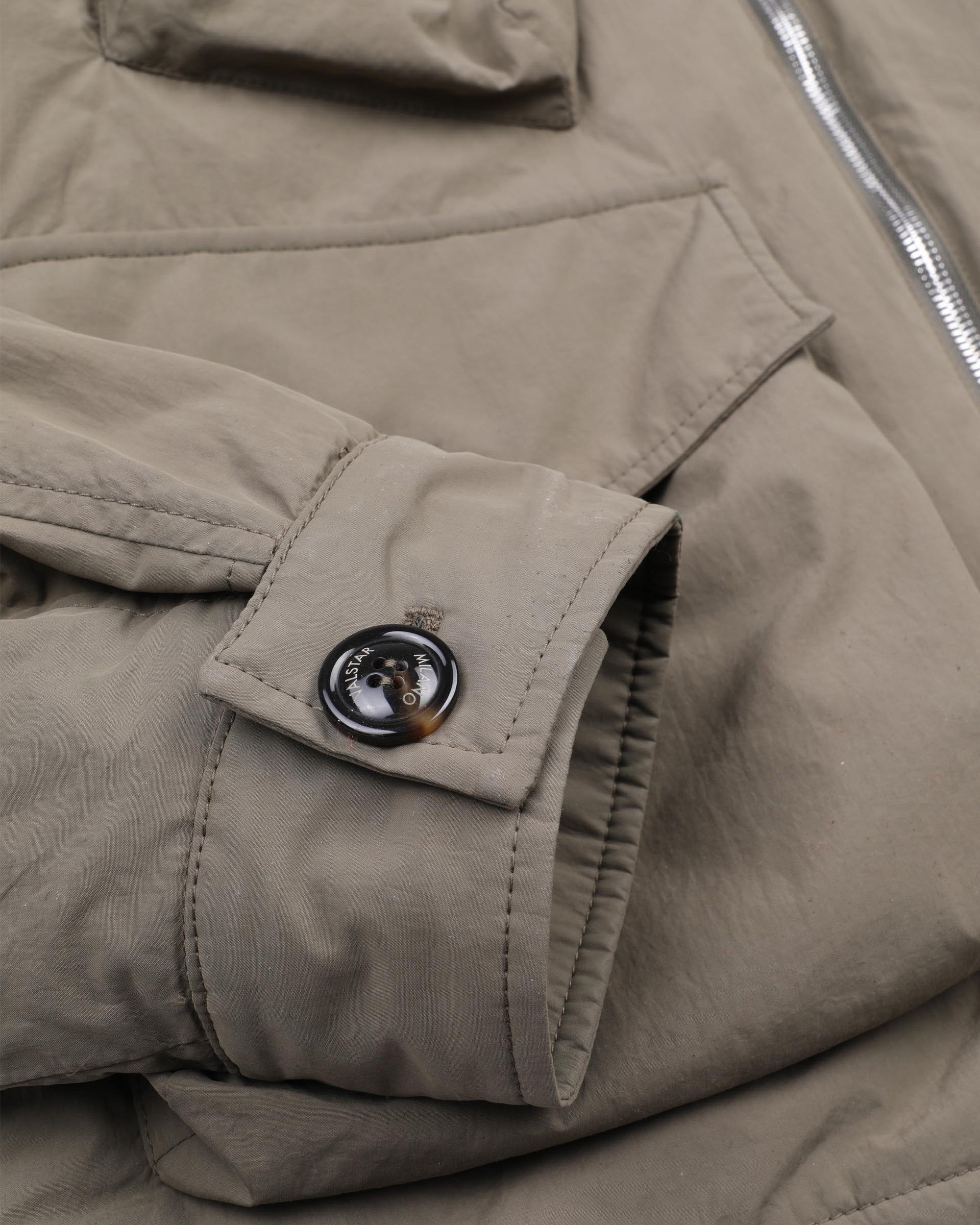 Field jacket George in tessuto tecnico water repellent imbottita. Verde - Ficus