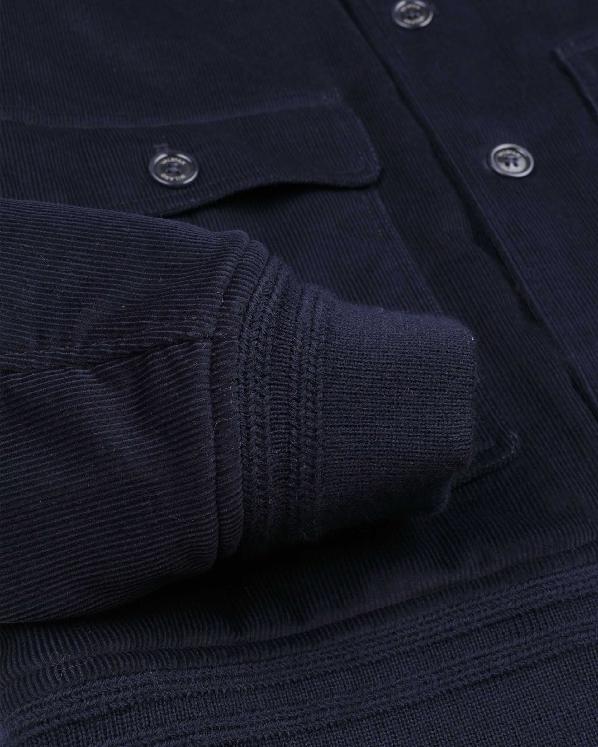 Giubbotto Valstarino in velluto a coste di cotone, imbottito. Blu - Navy