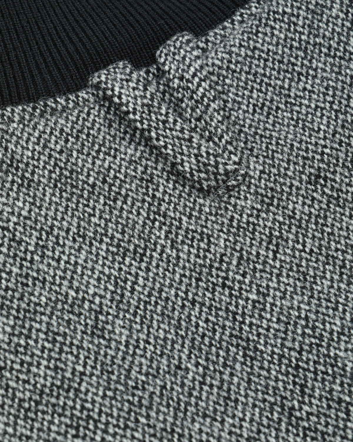 Giubbotto Valstarino in pura lana vergine fantasia broken twill, imbottito. Grigio - Nero/Grigio