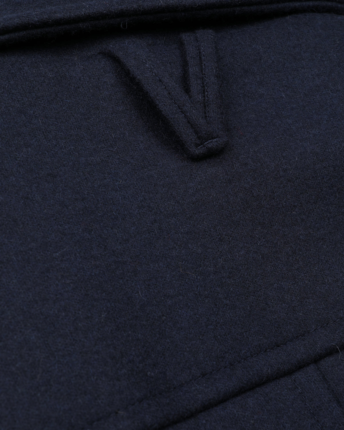 Peacoat Ben in panno di misto lana con fodera trapuntata. Blu - Navy/Military green
