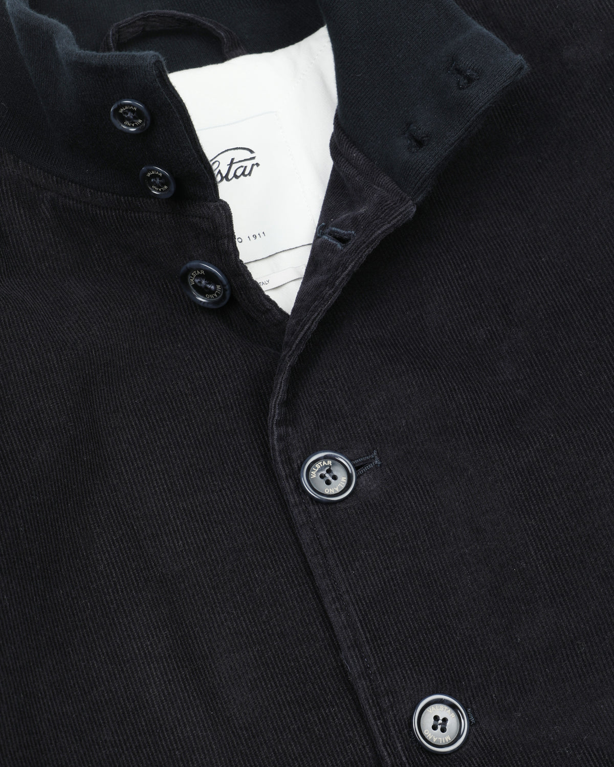 Giubbotto Valstarino in velluto a coste di cotone stretch, imbottito. Blu - Navy