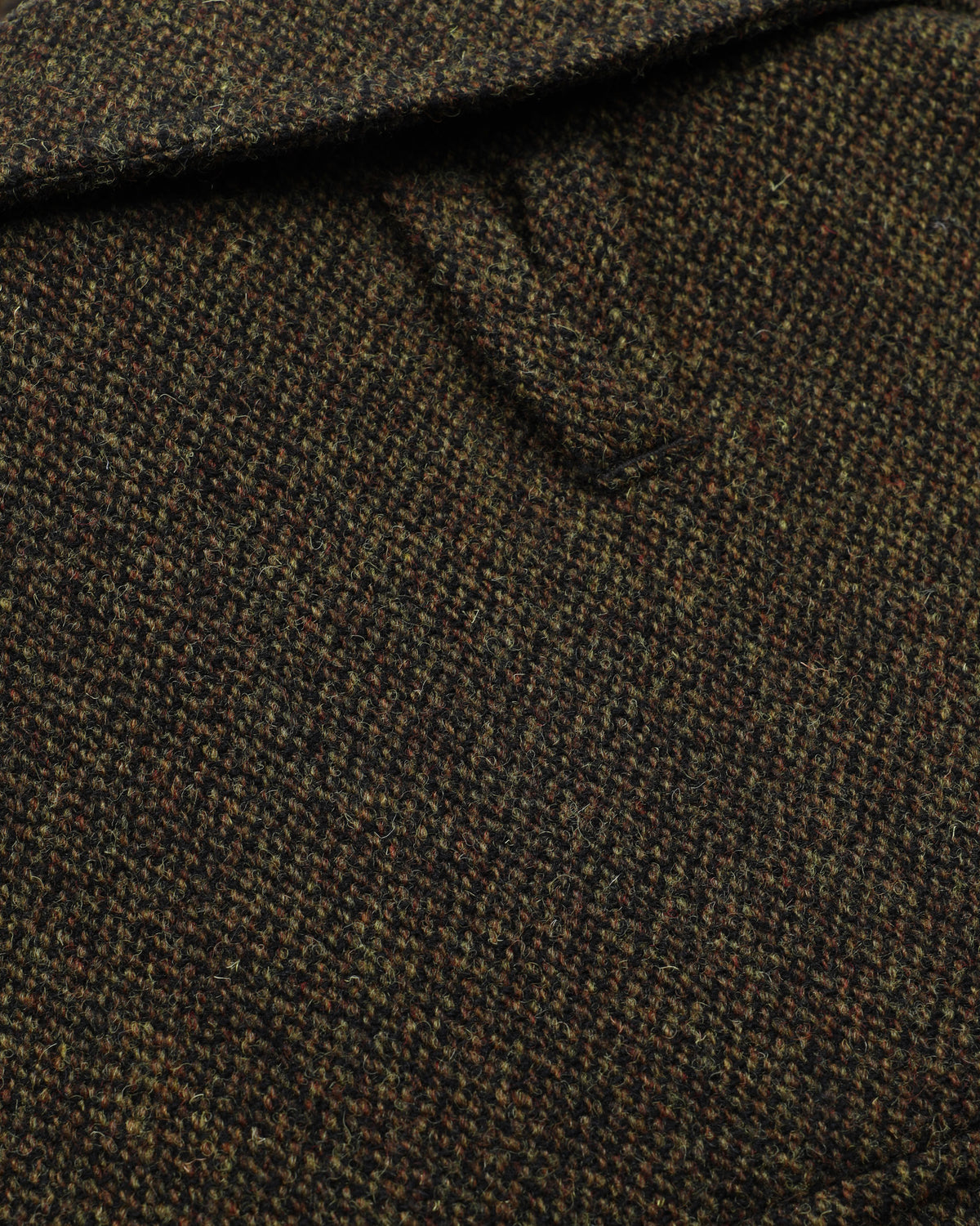 Bomber Colin in pura lana vergine fantasia broken twill, imbottito. Verde - Militare/Tabacco