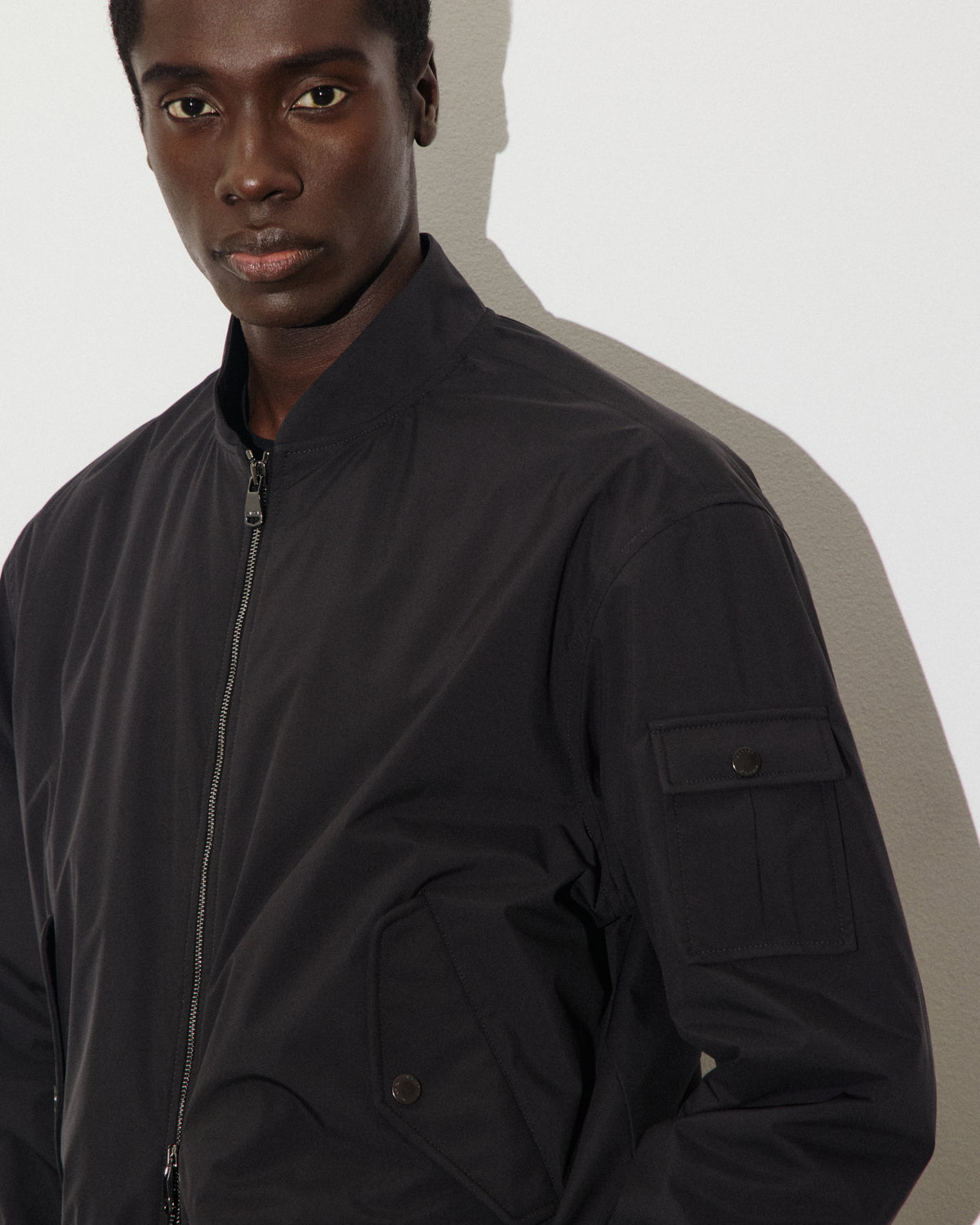 Bomber Billy in microfibra accoppiata a 3 strati waterproof, imbottito. Nero - Black