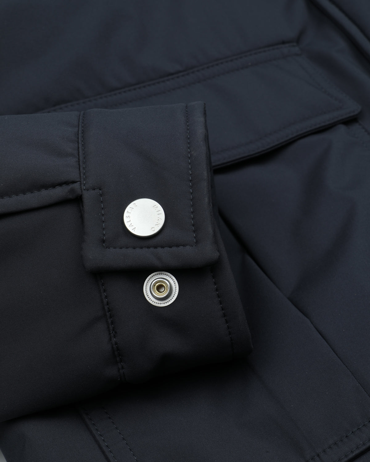 Field jacket Brera in microfibra accoppiata a 3 strati water-proof, imbottita. Blu - Navy