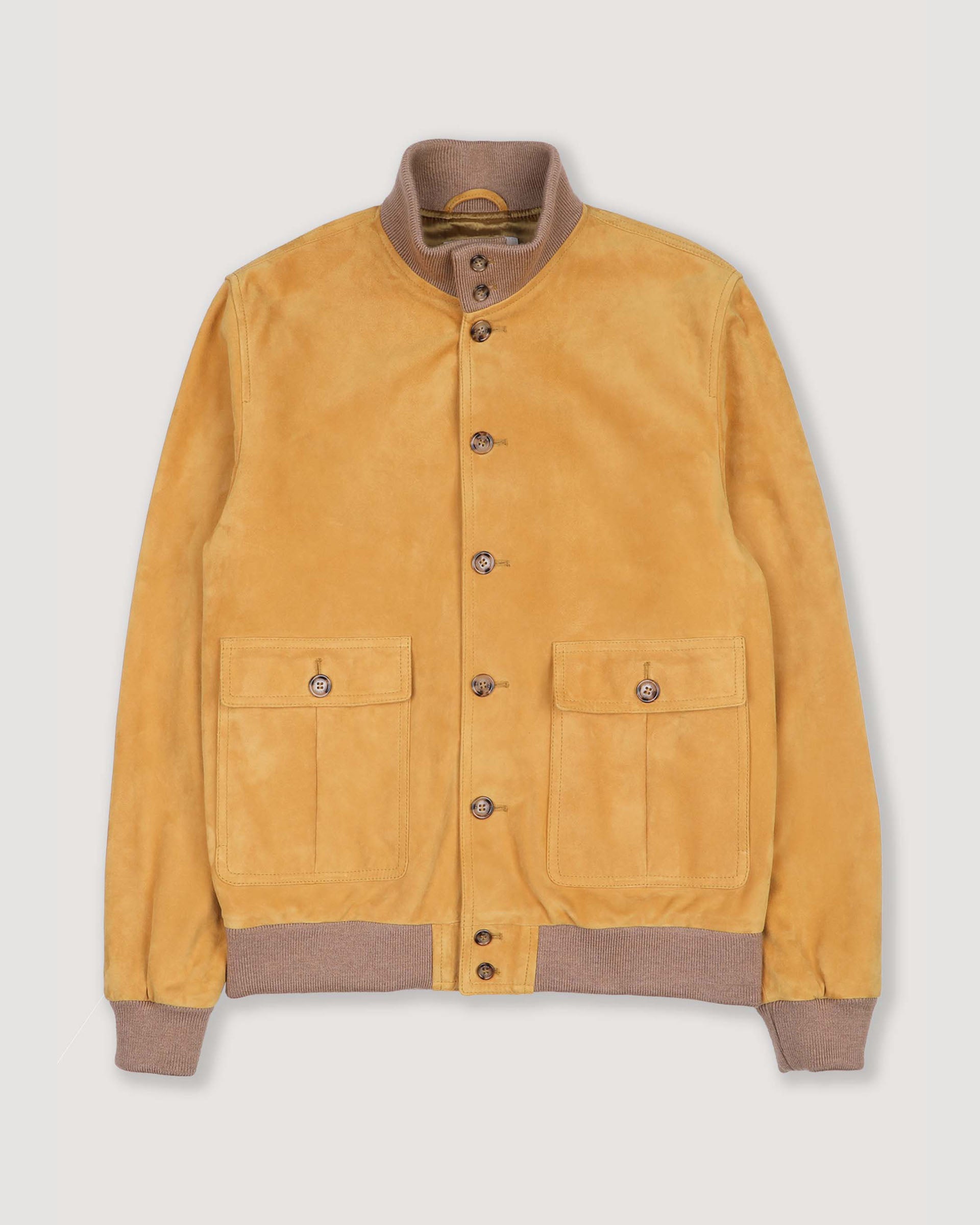 Giubbotto Valstarino in suede, foderato - Giallo