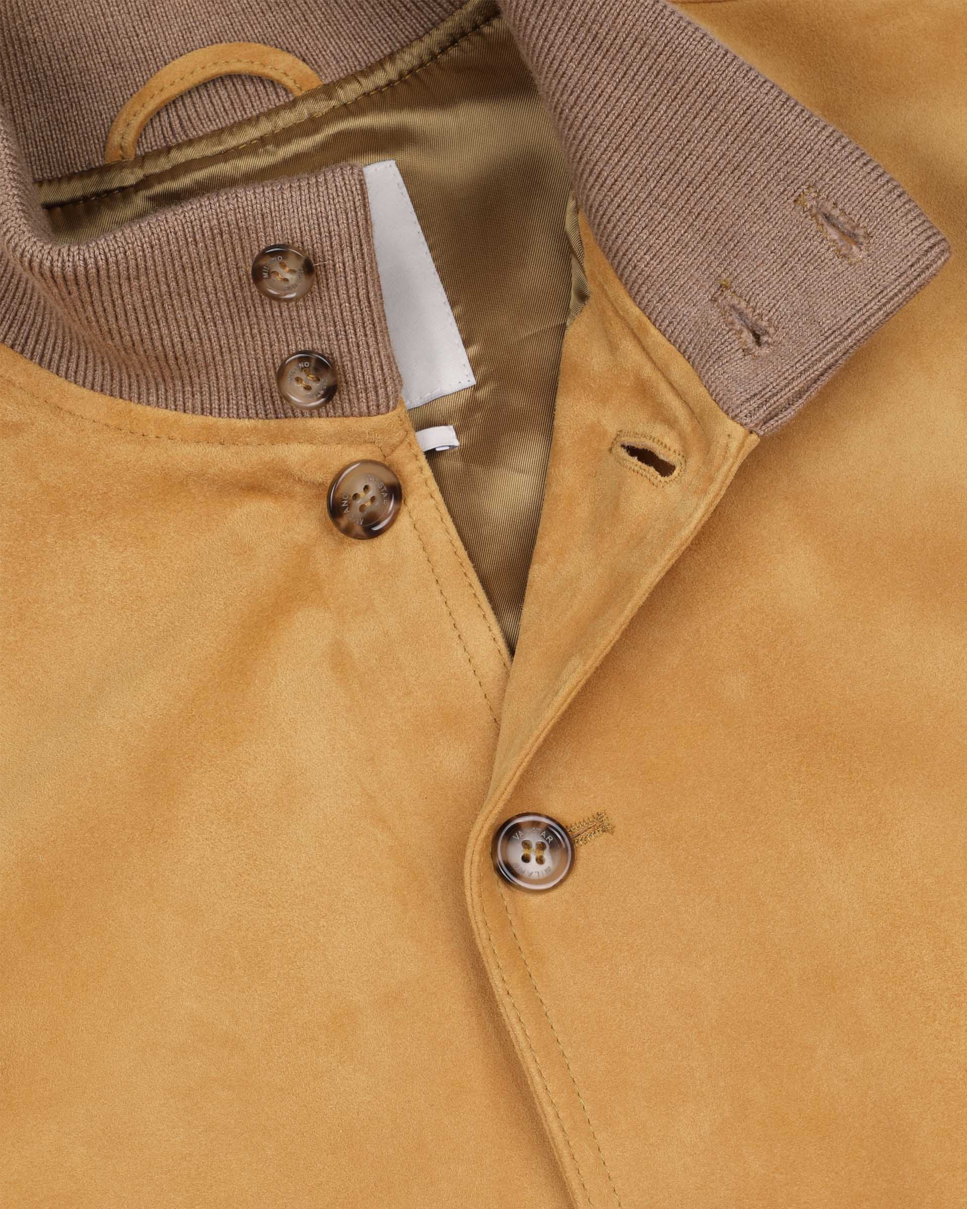 Giubbotto Valstarino in suede, foderato - Giallo