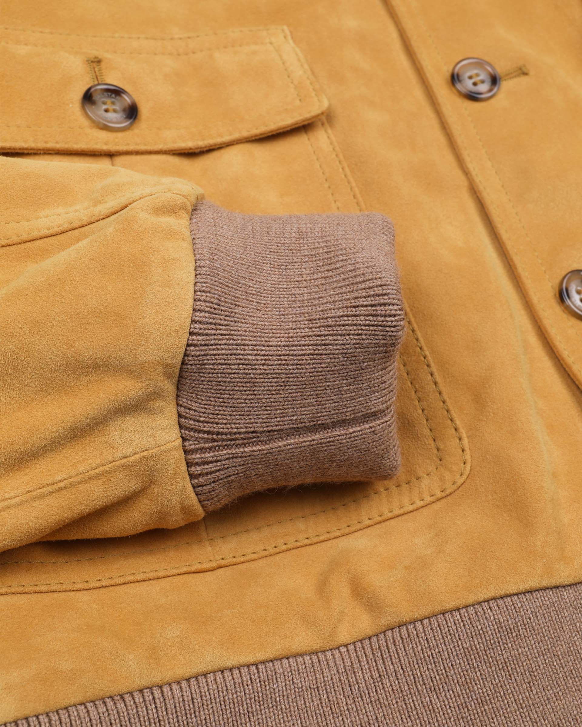 Giubbotto Valstarino in suede, foderato - Giallo