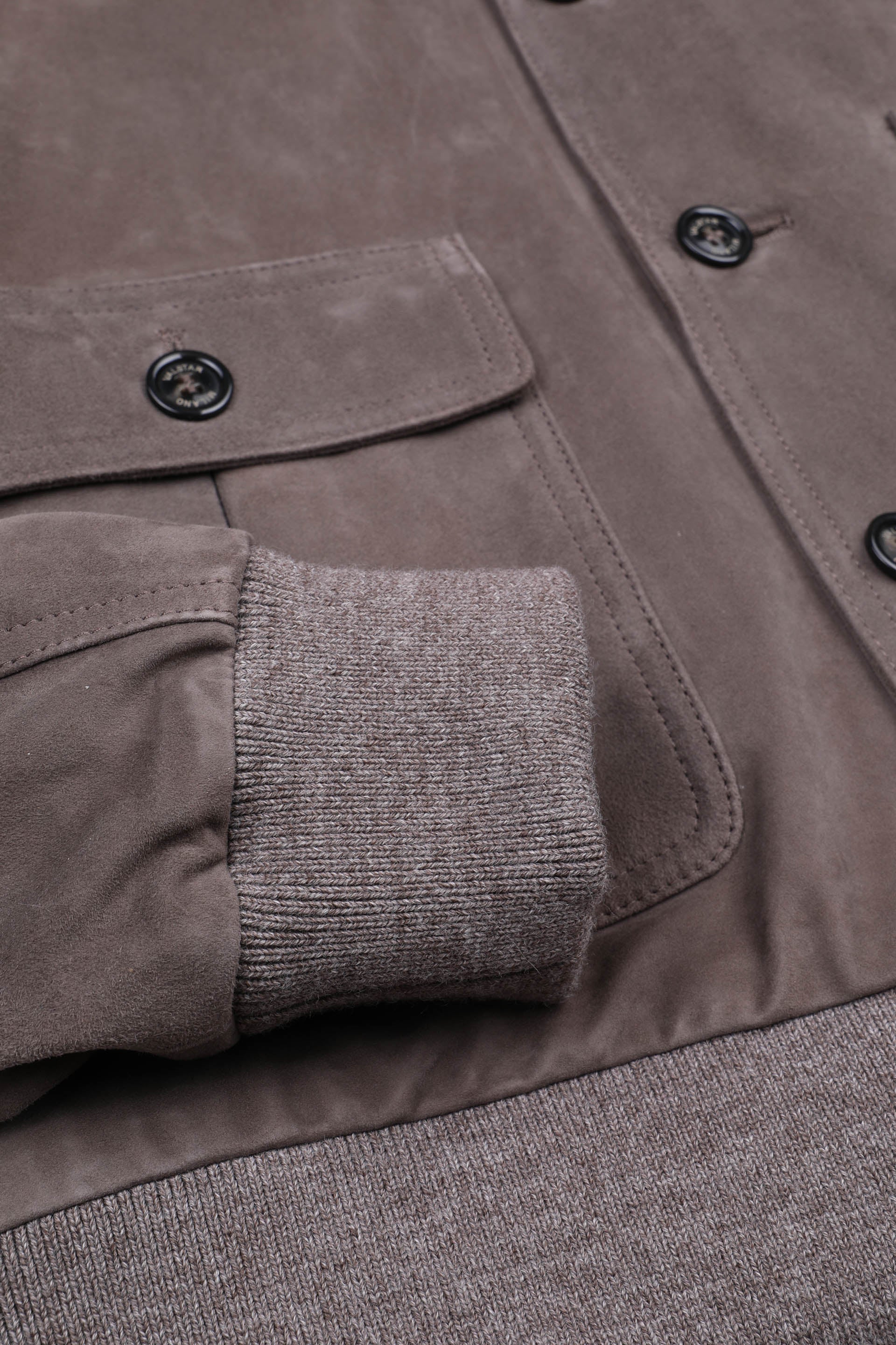 Giubbotto Valstarino in suede, foderato. - Roccia