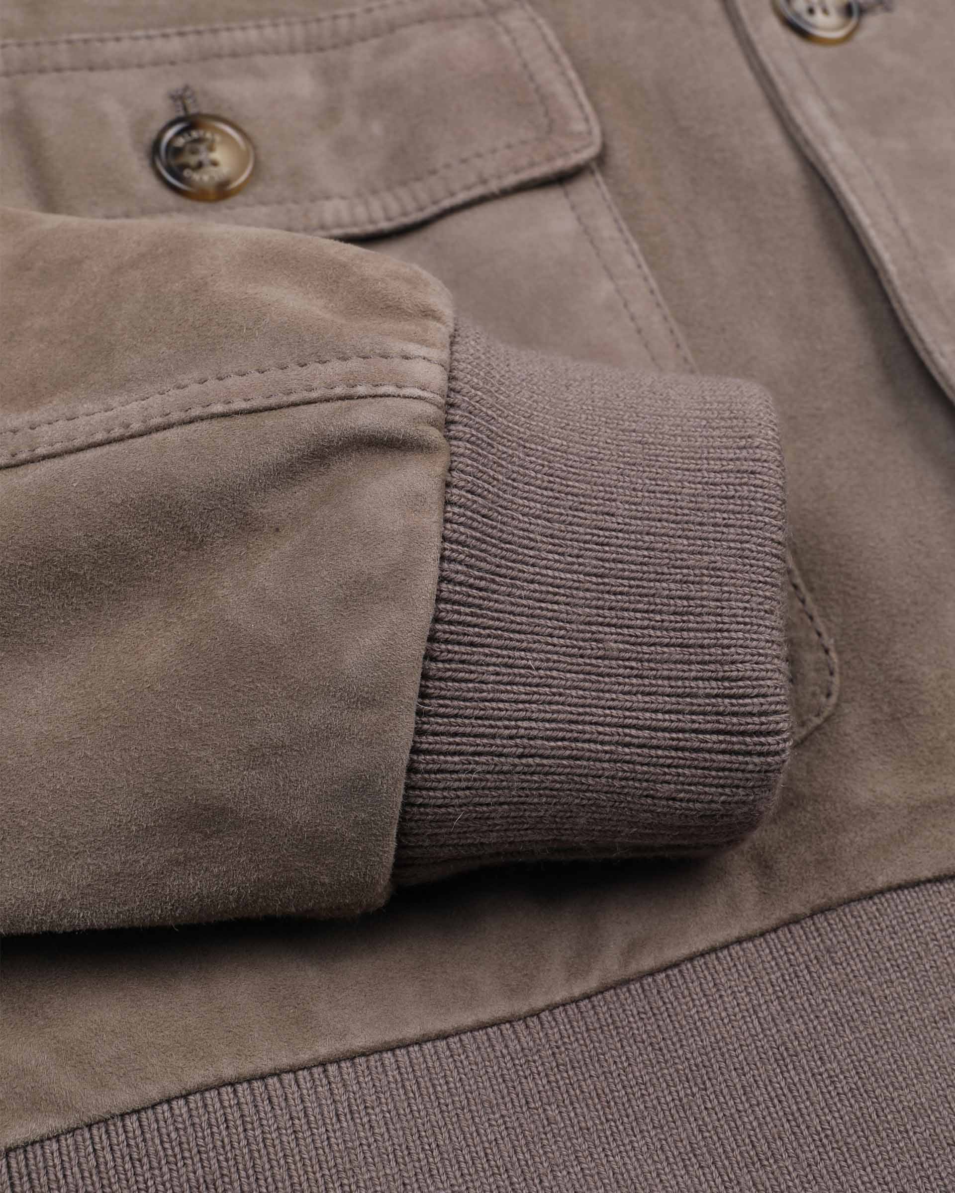 Giubbotto Valstarino in suede, foderato. Grigio - Metal