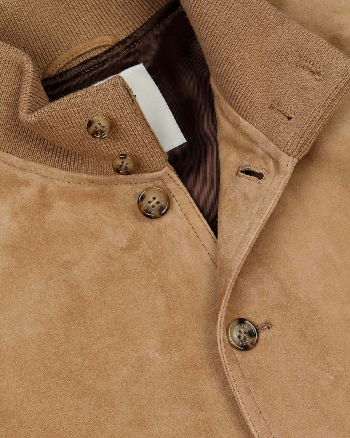 Giubbotto Valstarino in suede, foderato. Beige - Arachide