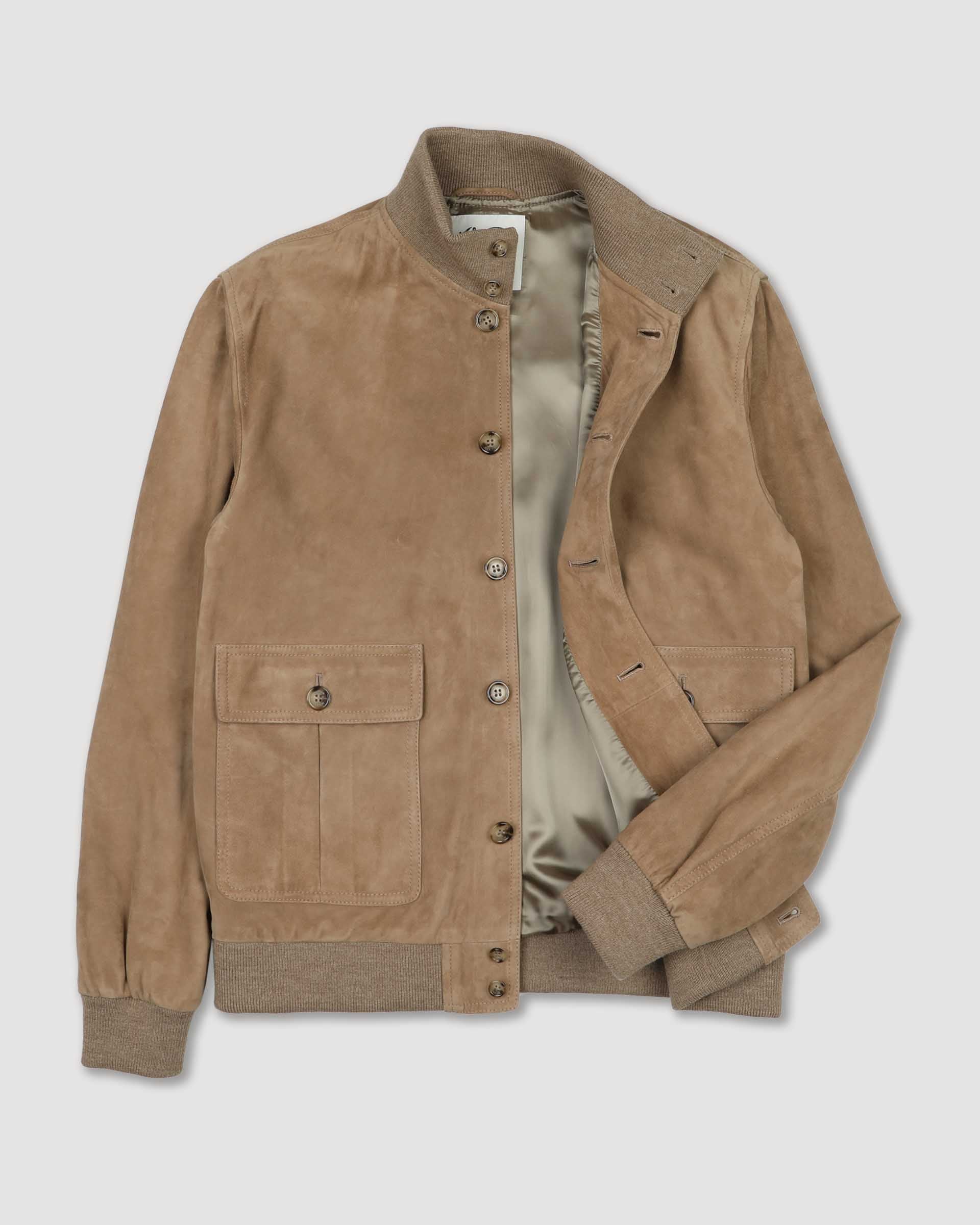 Giubbotto Valstarino in suede, foderato - Grege