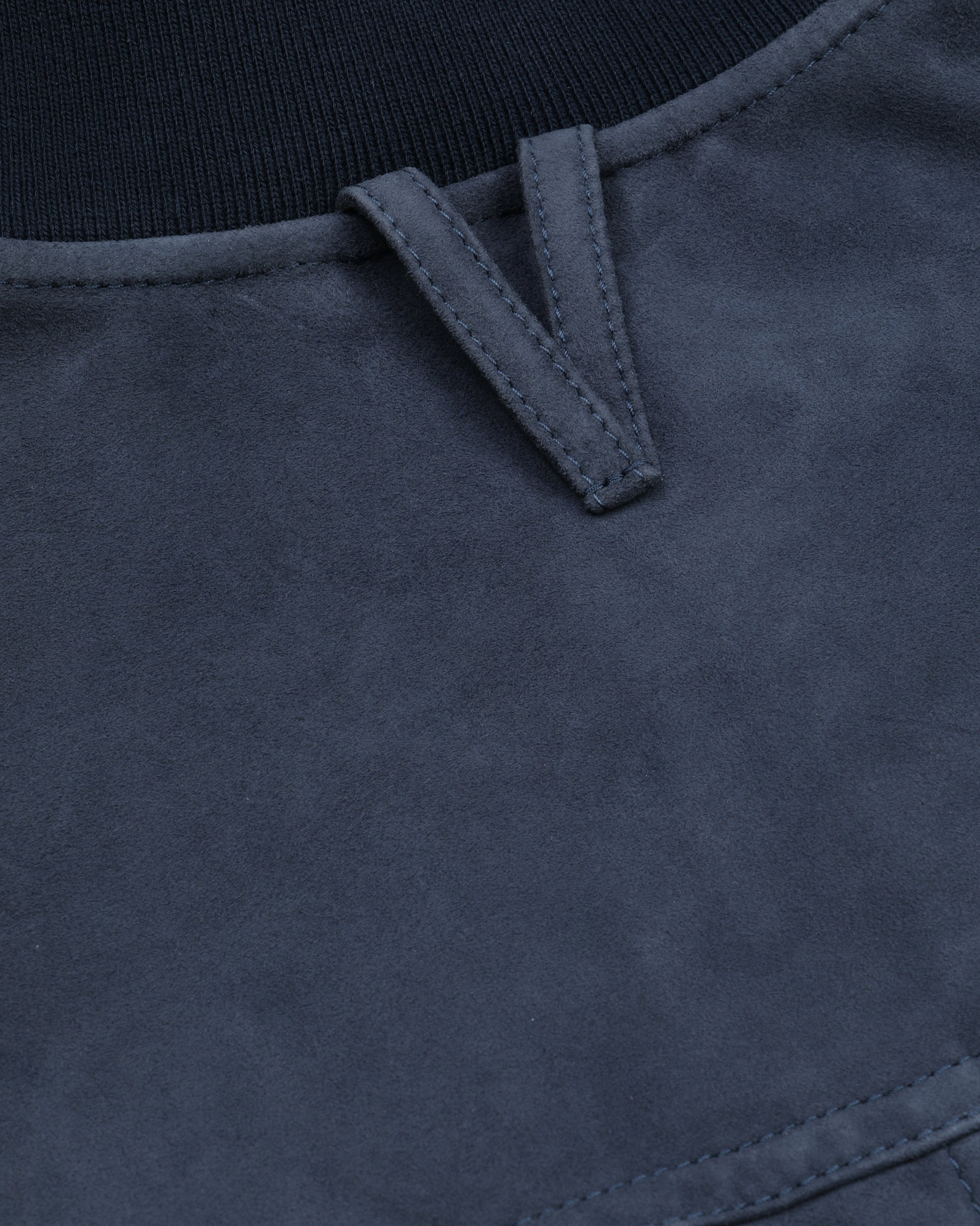 Giubbotto Valstarino in suede, sfoderato. Blue - Storm