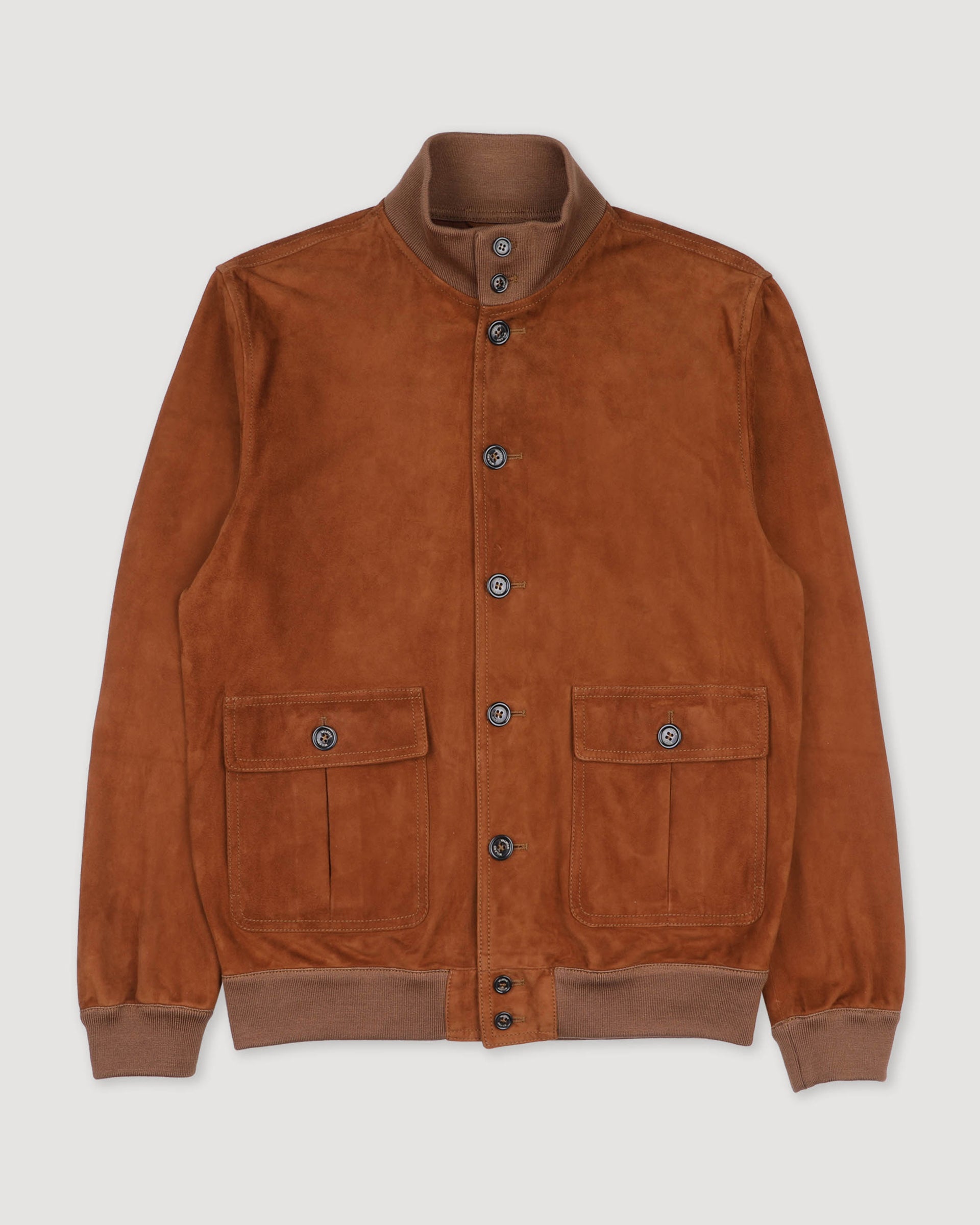 Unlined Valstarino jacket in suede leather. Brown - Sandal