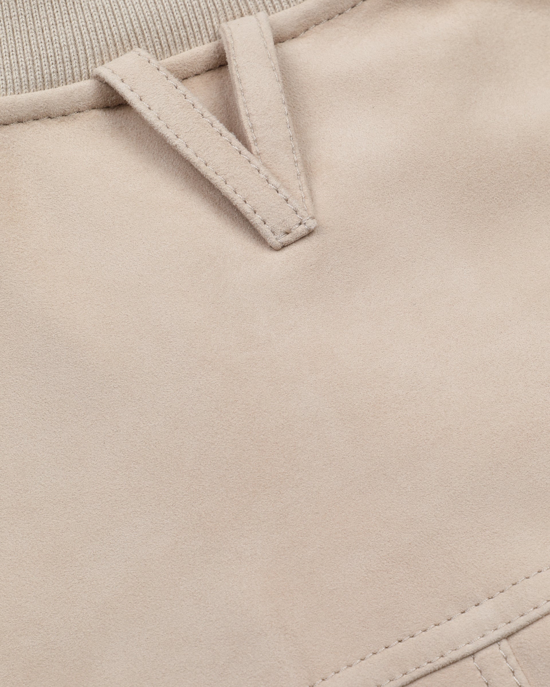 Giubbotto Valstarino in suede, sfoderato. Beige - Sisal