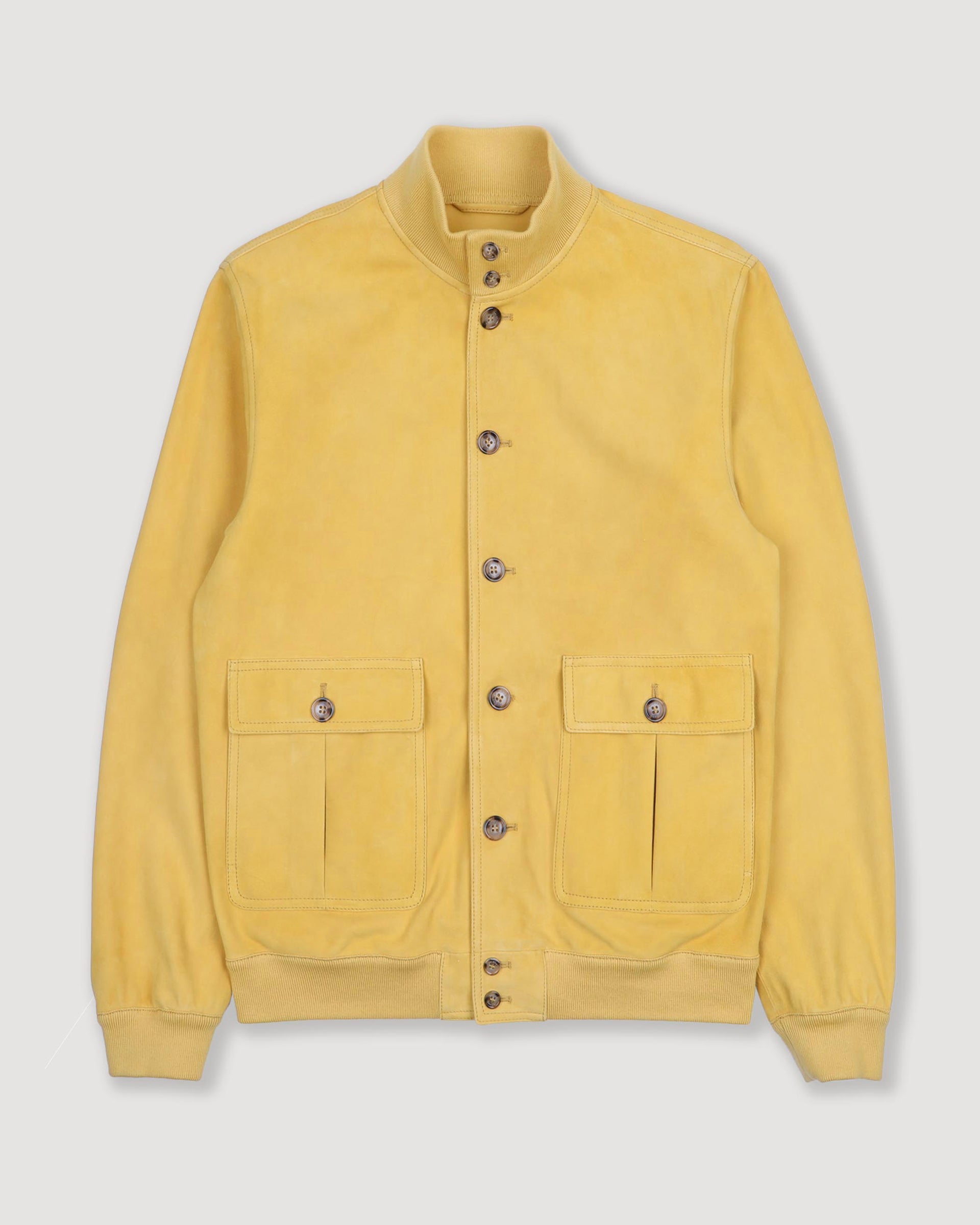 Giubbotto Valstarino in suede, sfoderato. Giallo - Barley