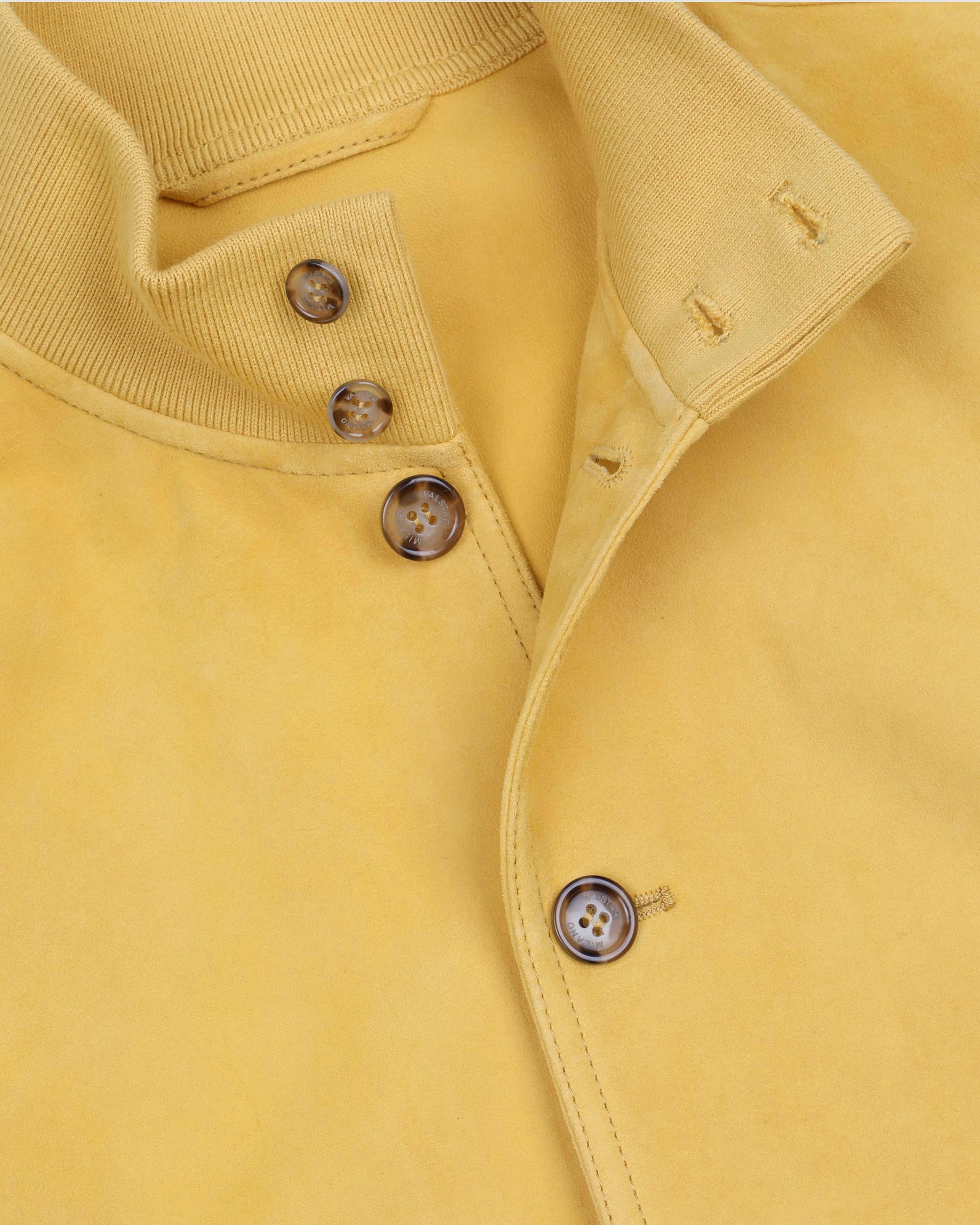 Giubbotto Valstarino in suede, sfoderato. Giallo - Barley