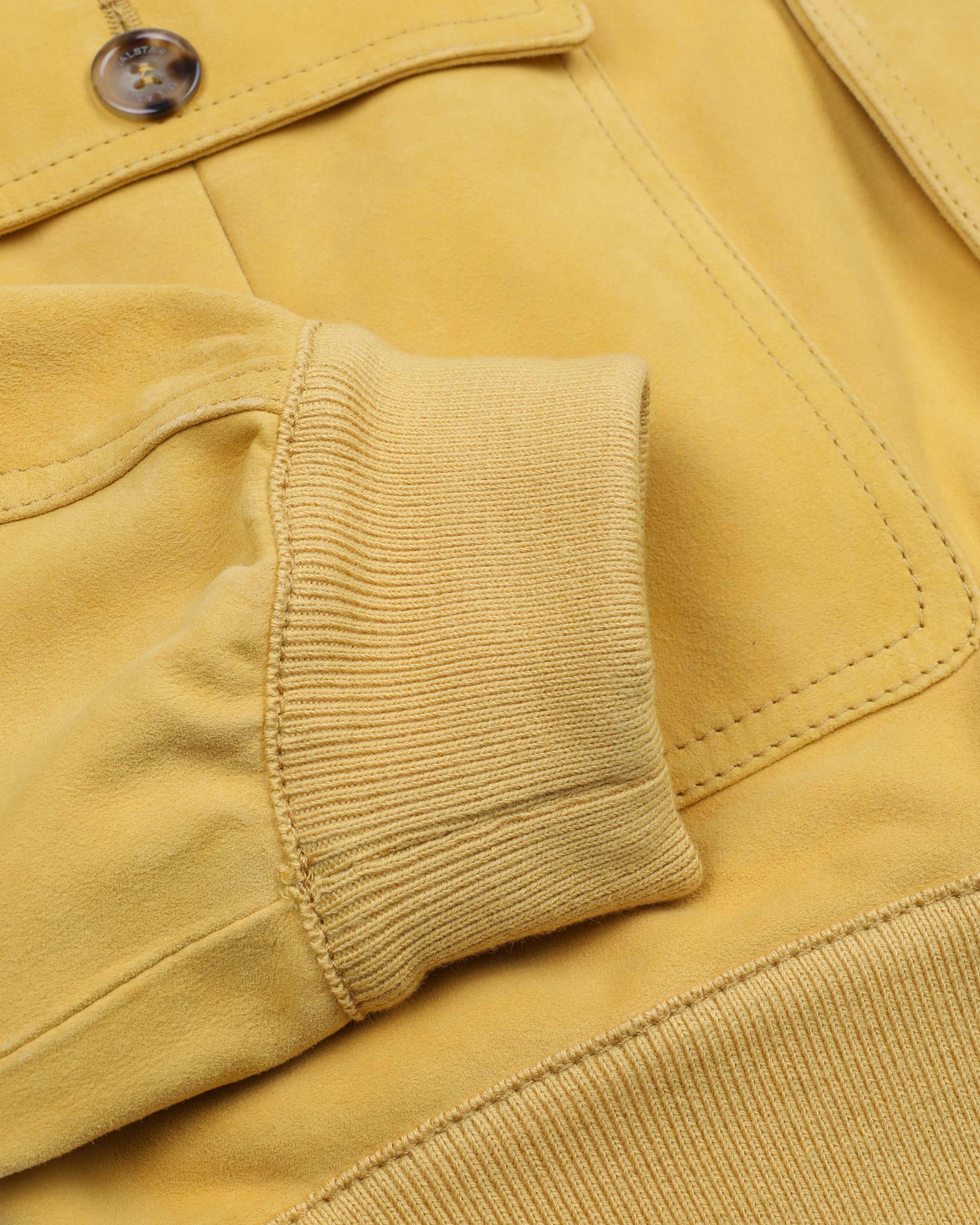 Giubbotto Valstarino in suede, sfoderato. Giallo - Barley