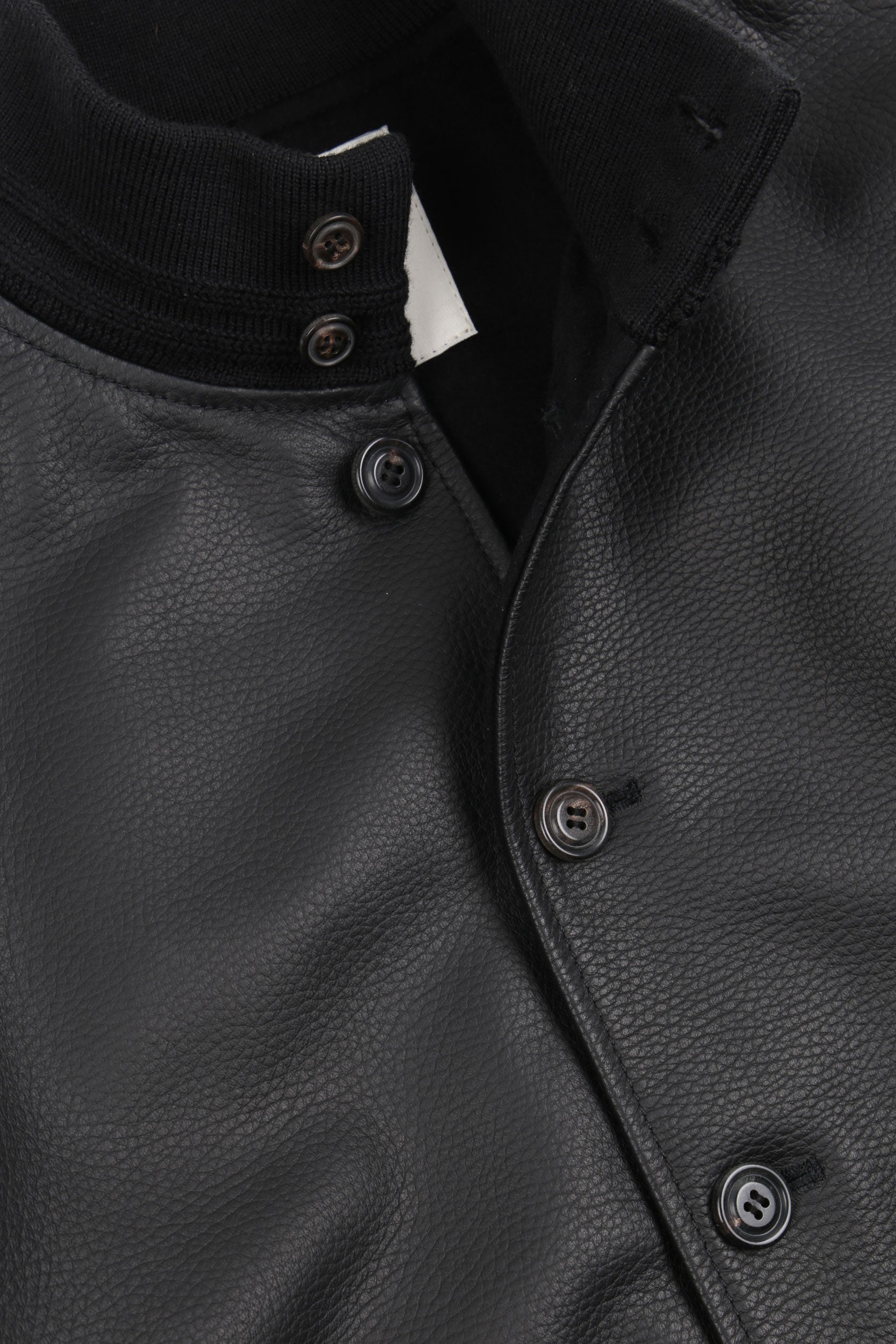 GIUBBOTTO VALSTARINO, FODERATO I PURO CASHMERE, PELLE DI CERVO - Black