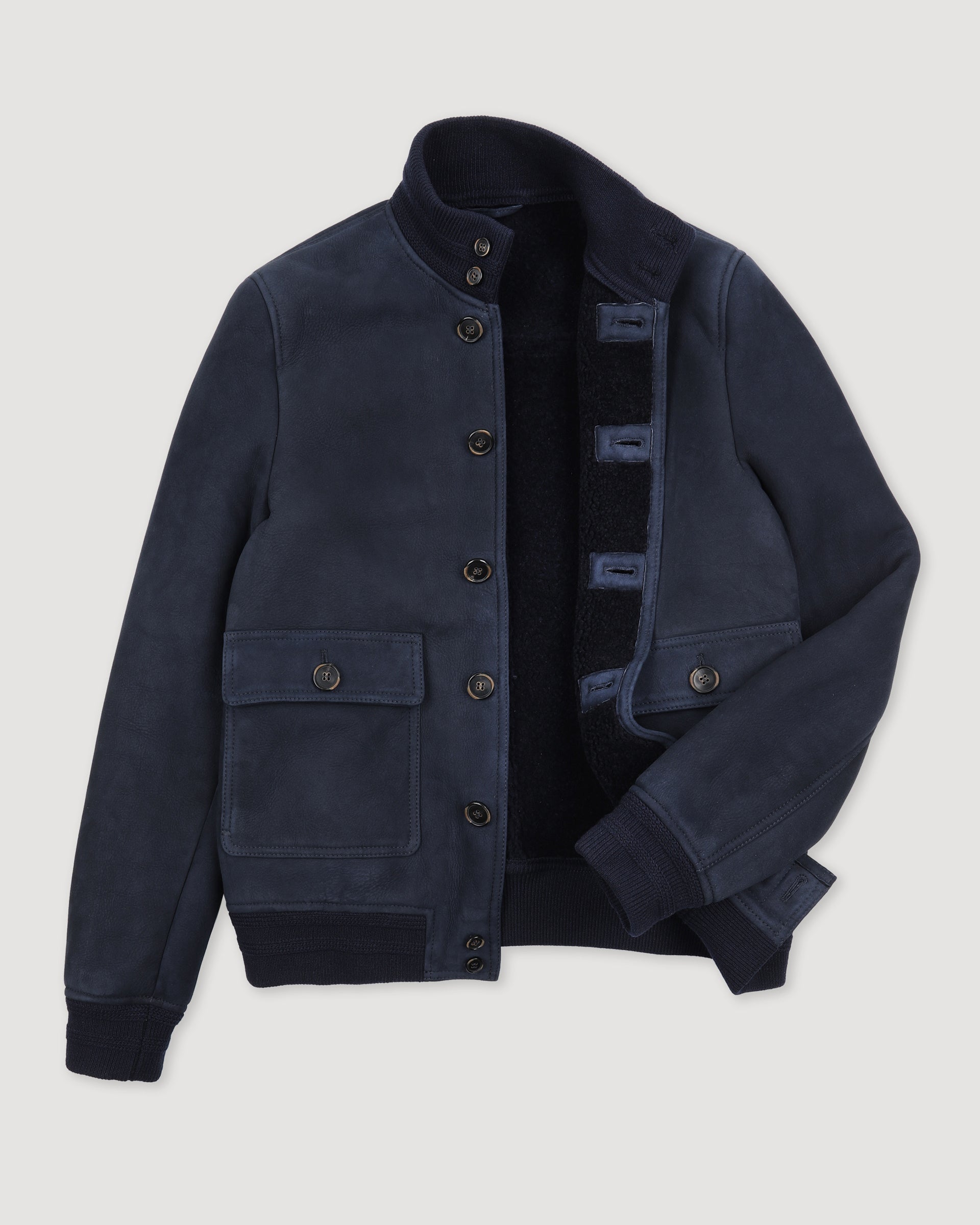 Giubbotto Valstarino in montone. - Dark blue
