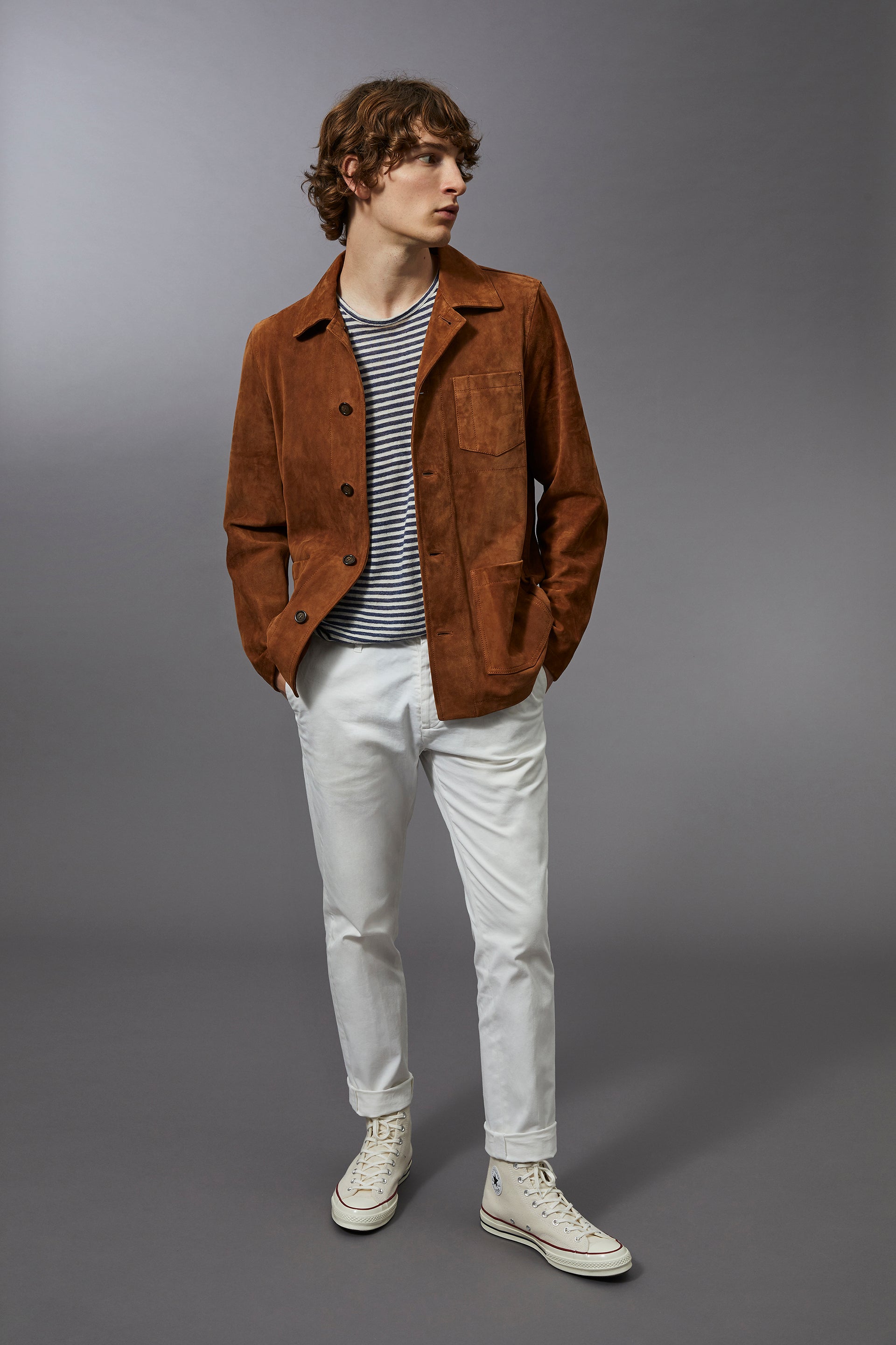 CHORE JACKET, SOFT SUEDE - Sandal