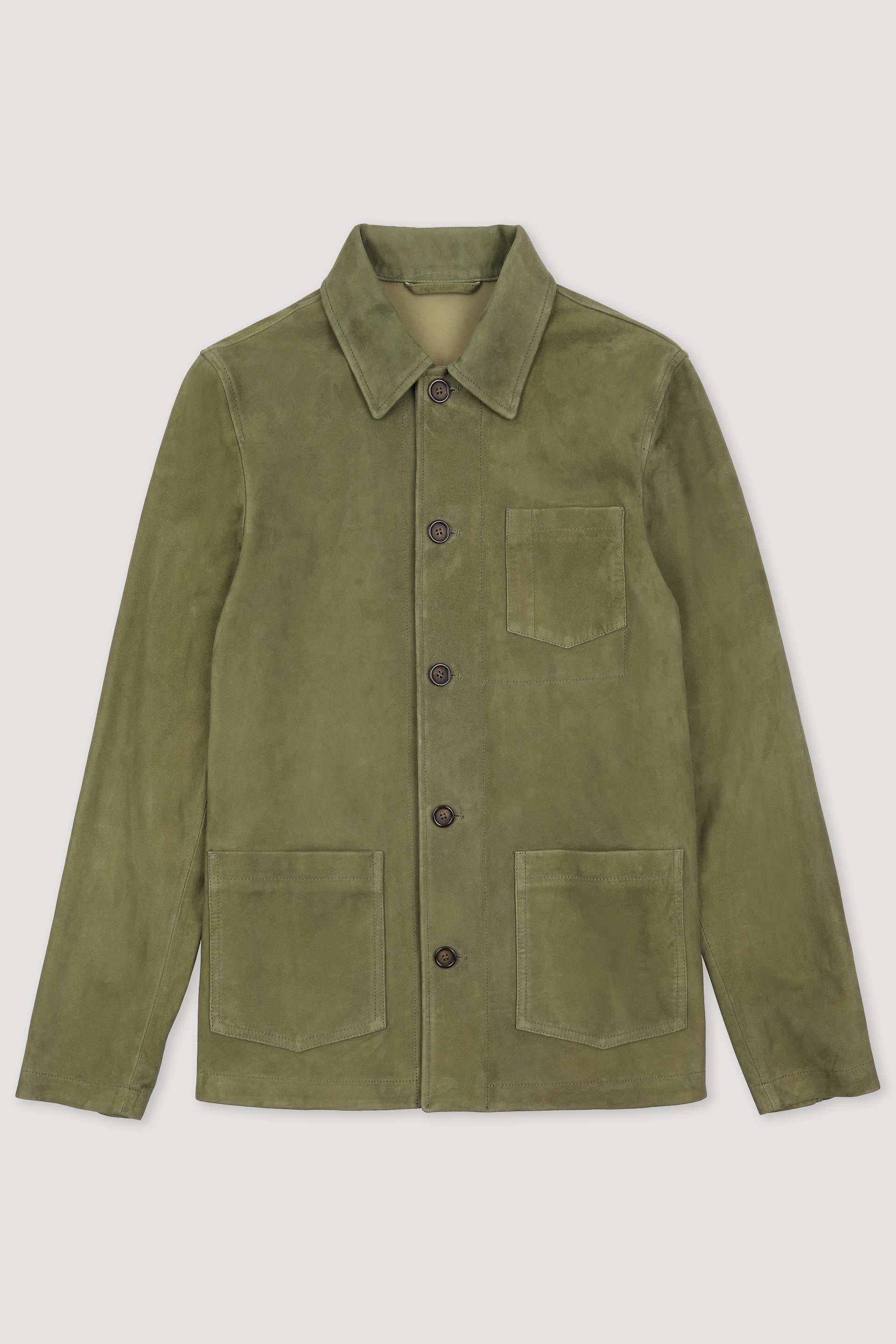 CHORE JACKET, SOFT SUEDE - Ficus