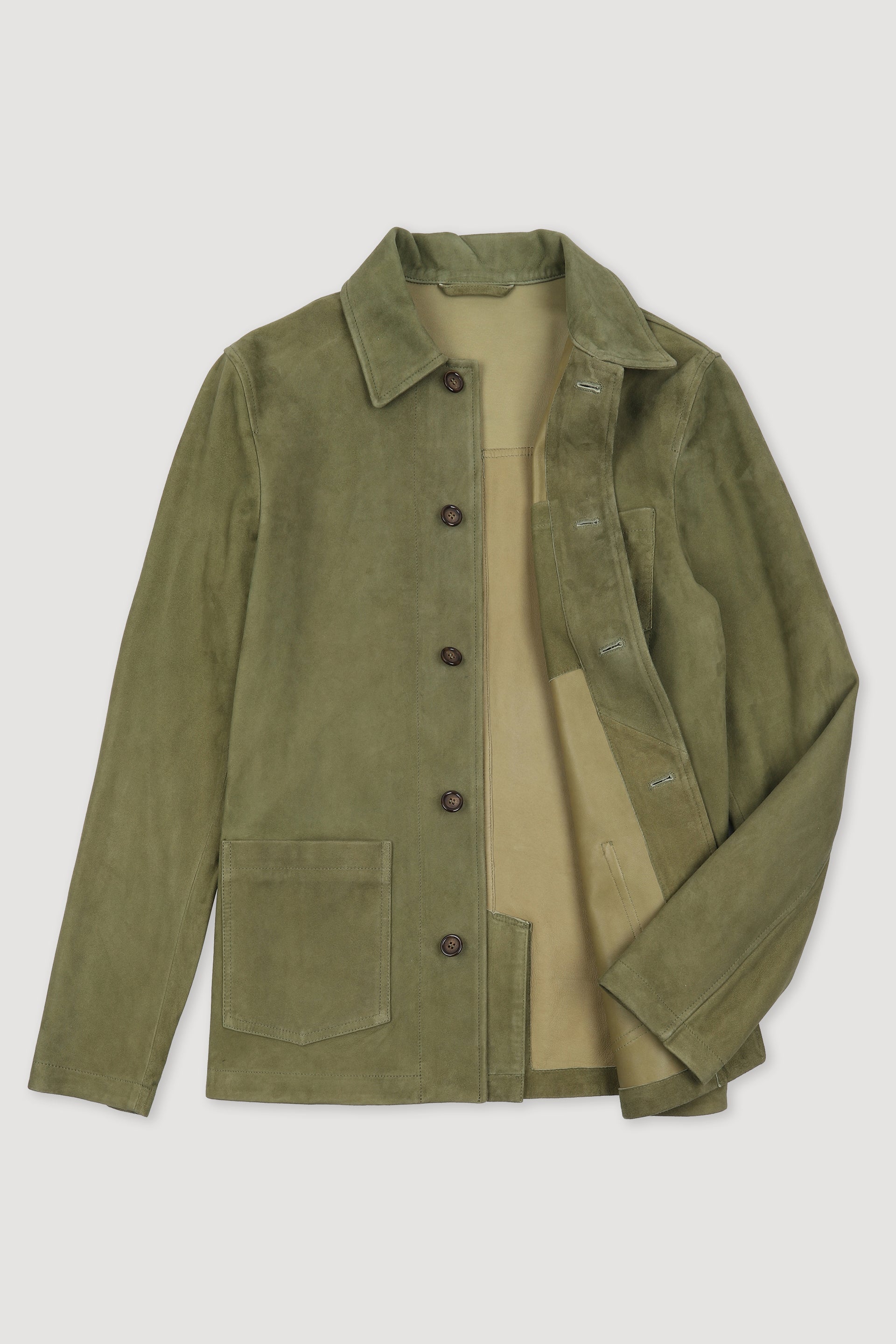 CHORE JACKET, SOFT SUEDE - Ficus