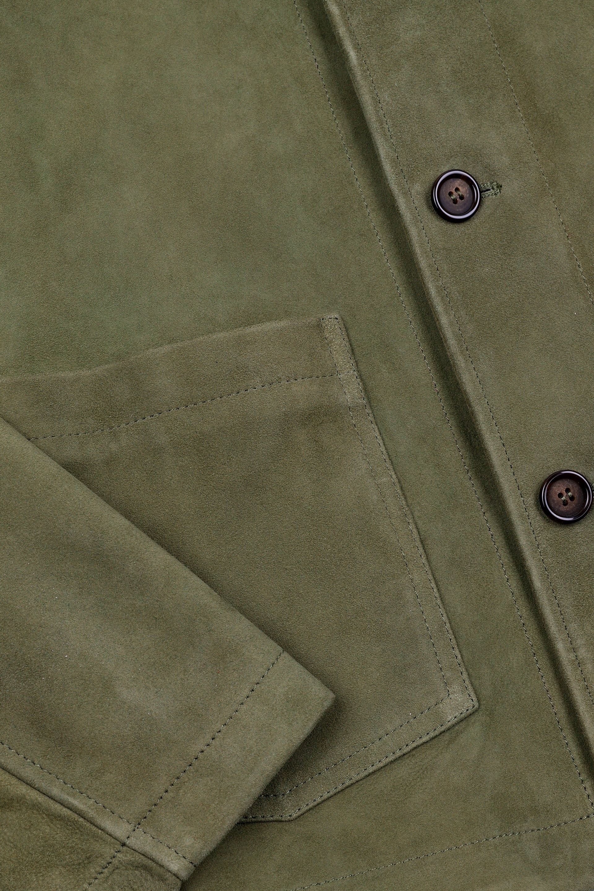 CHORE JACKET, SOFT SUEDE - Ficus