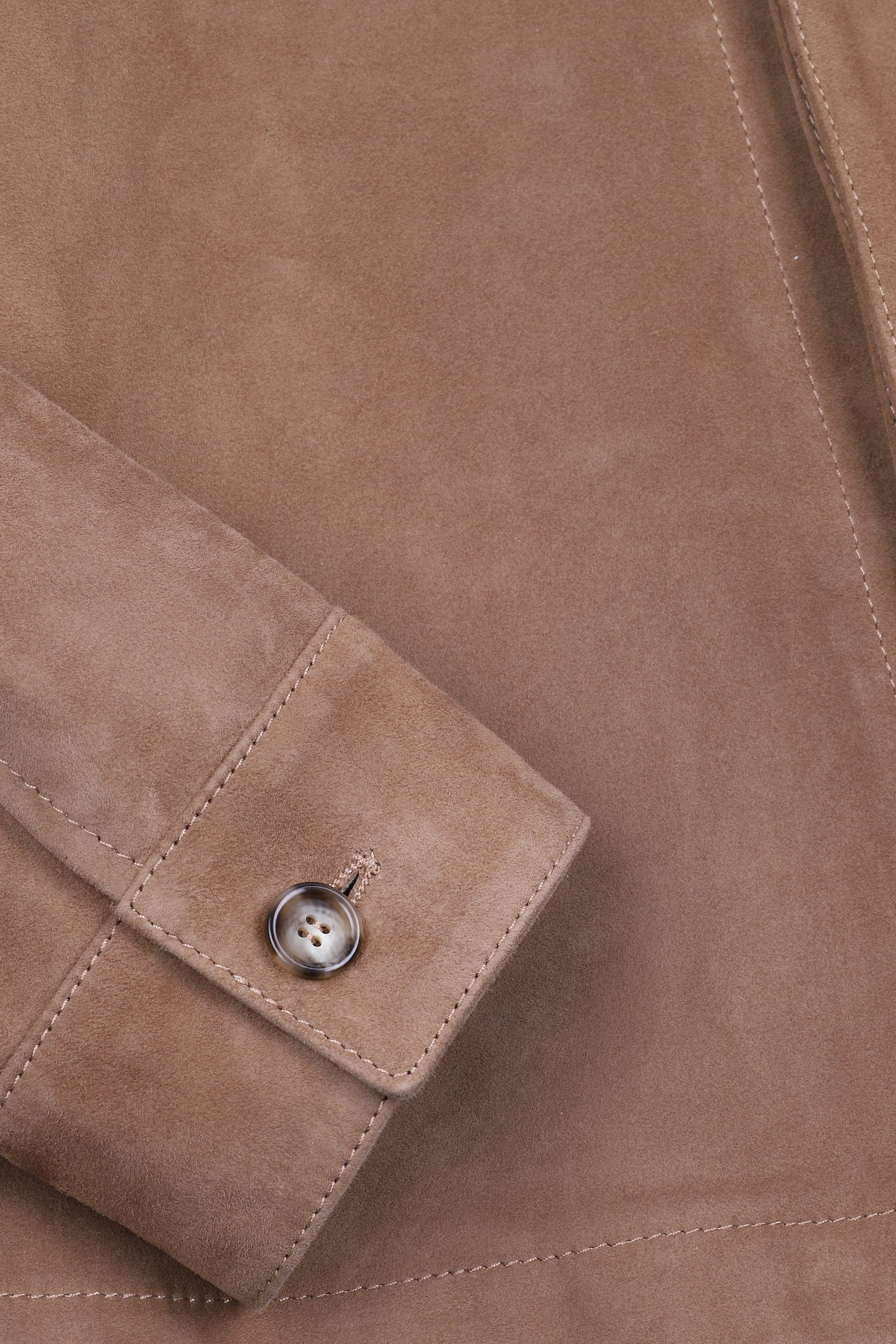 OVERSHIRT , SFODERATO, SOFT SUEDE - Beige