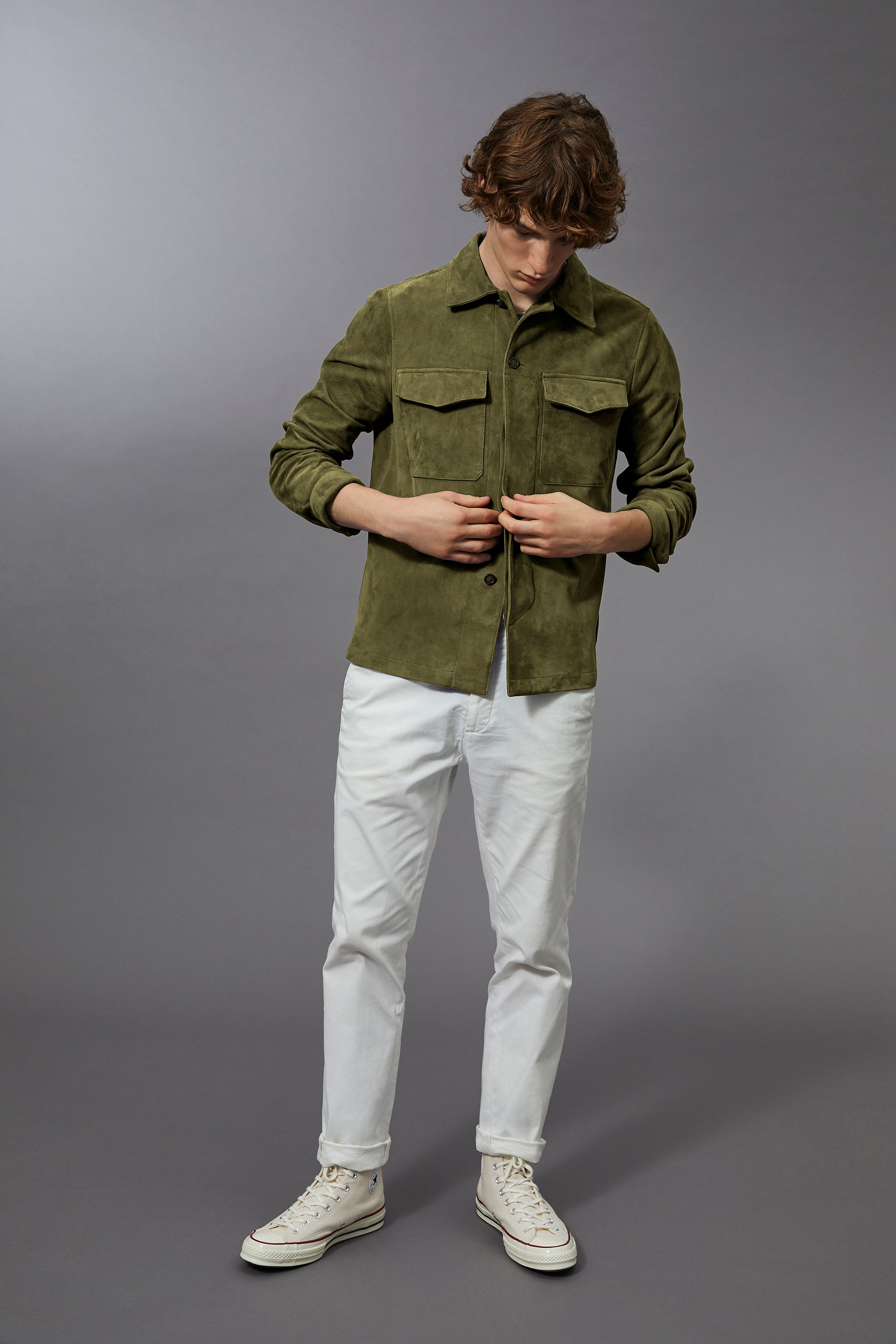 OVERSHIRT , SFODERATO, SOFT SUEDE - Ficus