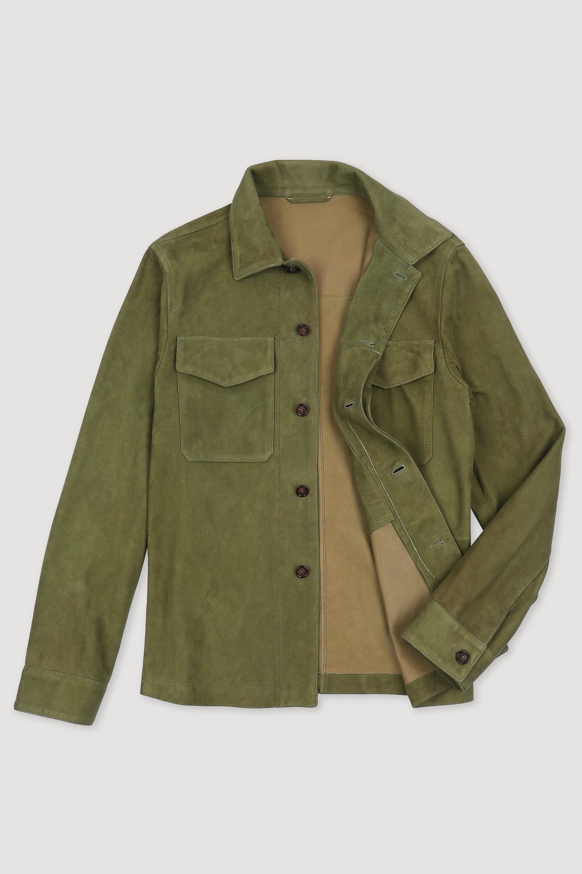 OVERSHIRT , SFODERATO, SOFT SUEDE - Ficus