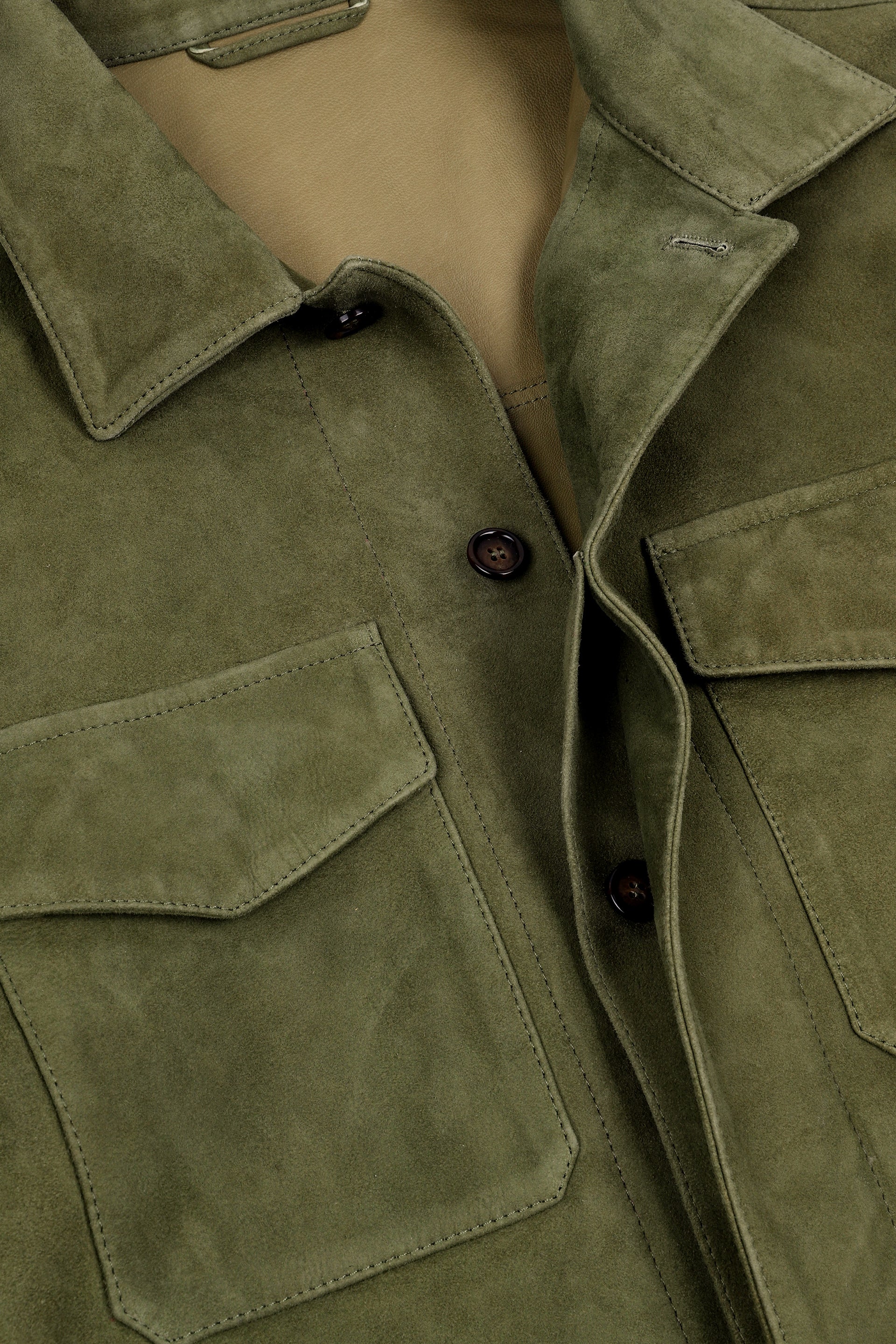 OVERSHIRT , SFODERATO, SOFT SUEDE - Ficus