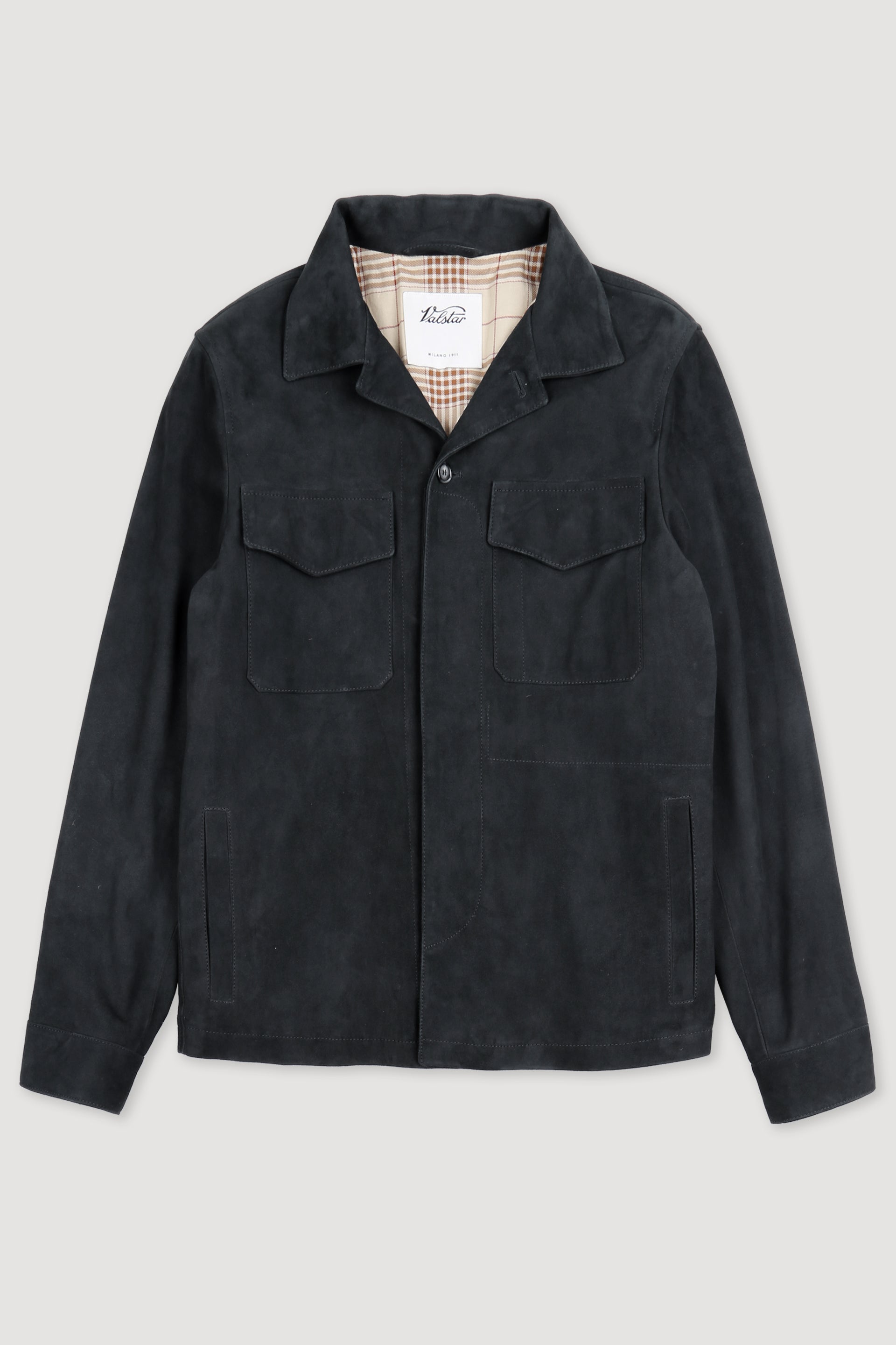 OVERSHIRT , SFODERATO, SOFT SUEDE - Almost black