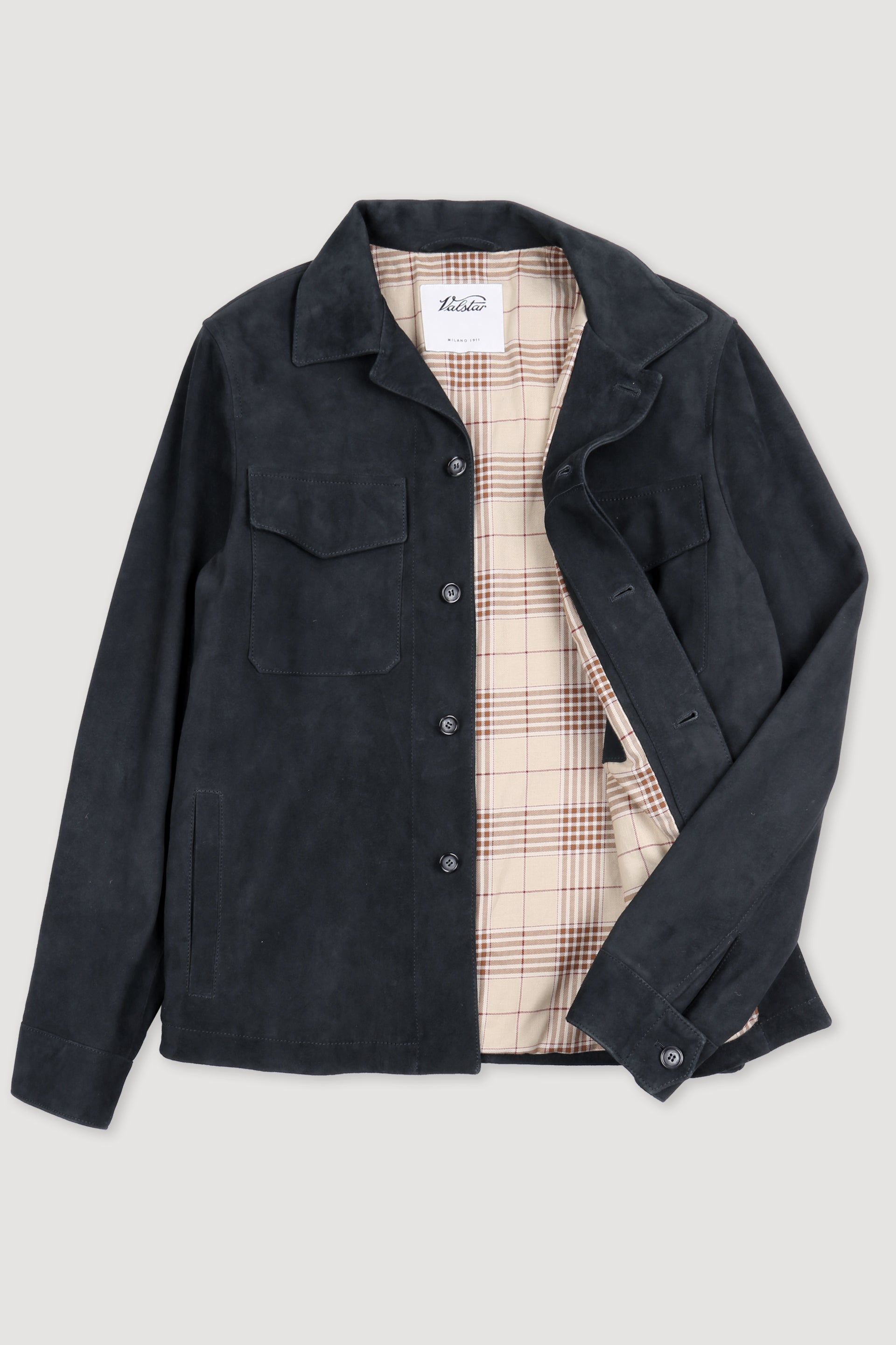 OVERSHIRT , SFODERATO, SOFT SUEDE - Almost black