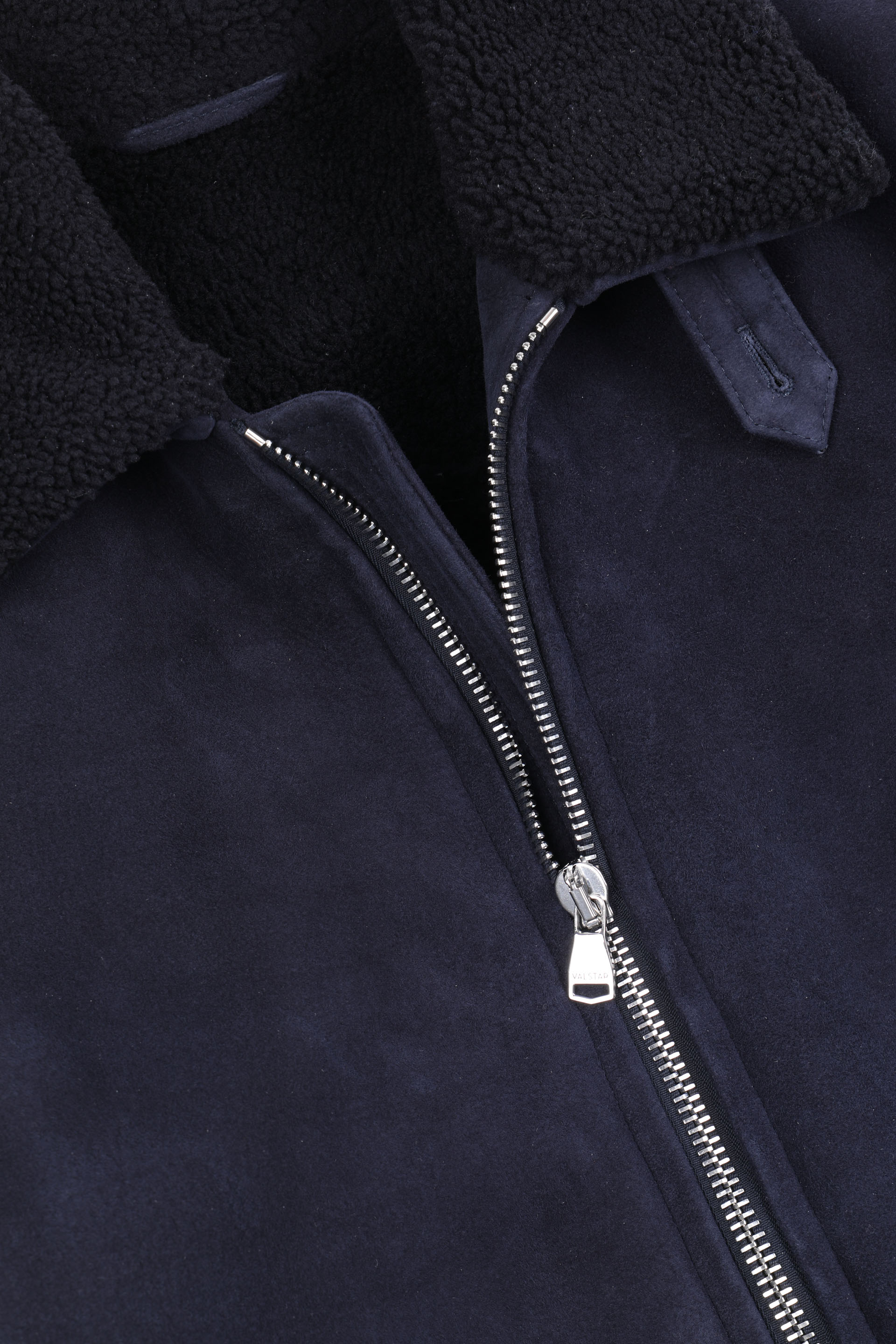 GIUBBOTTO AVIATORE IN MOTONE - Dark blue