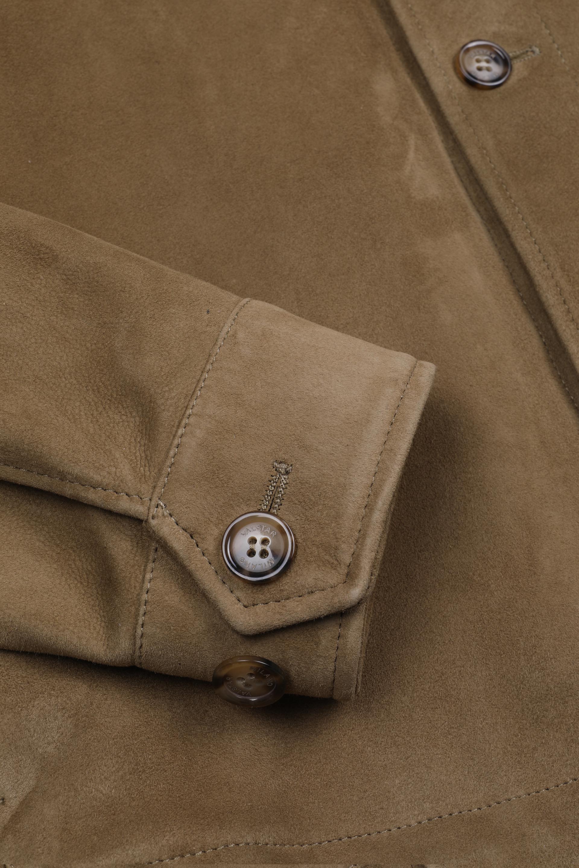 OVERSHIRT, SFODERATA, SOFT SUEDE - Fawn