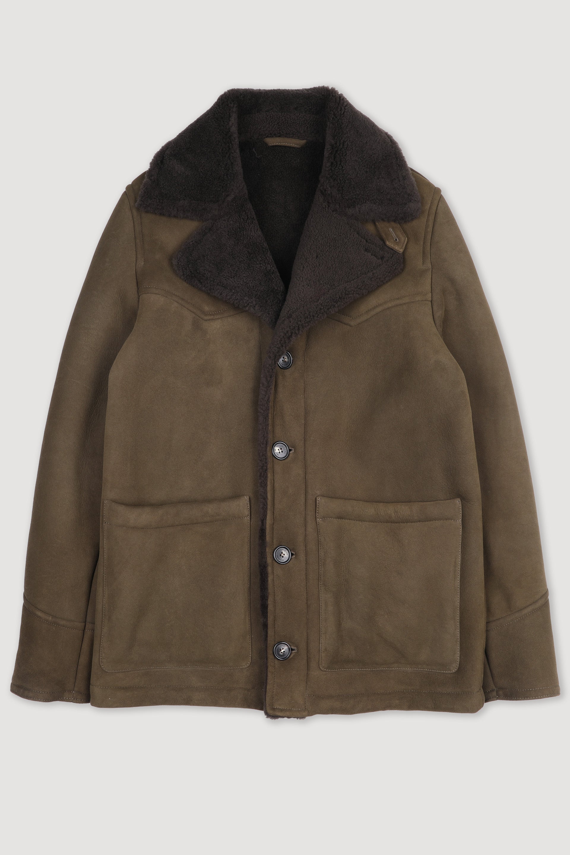 RANCHER JACKET, SHEARLING - Military green/dark green
