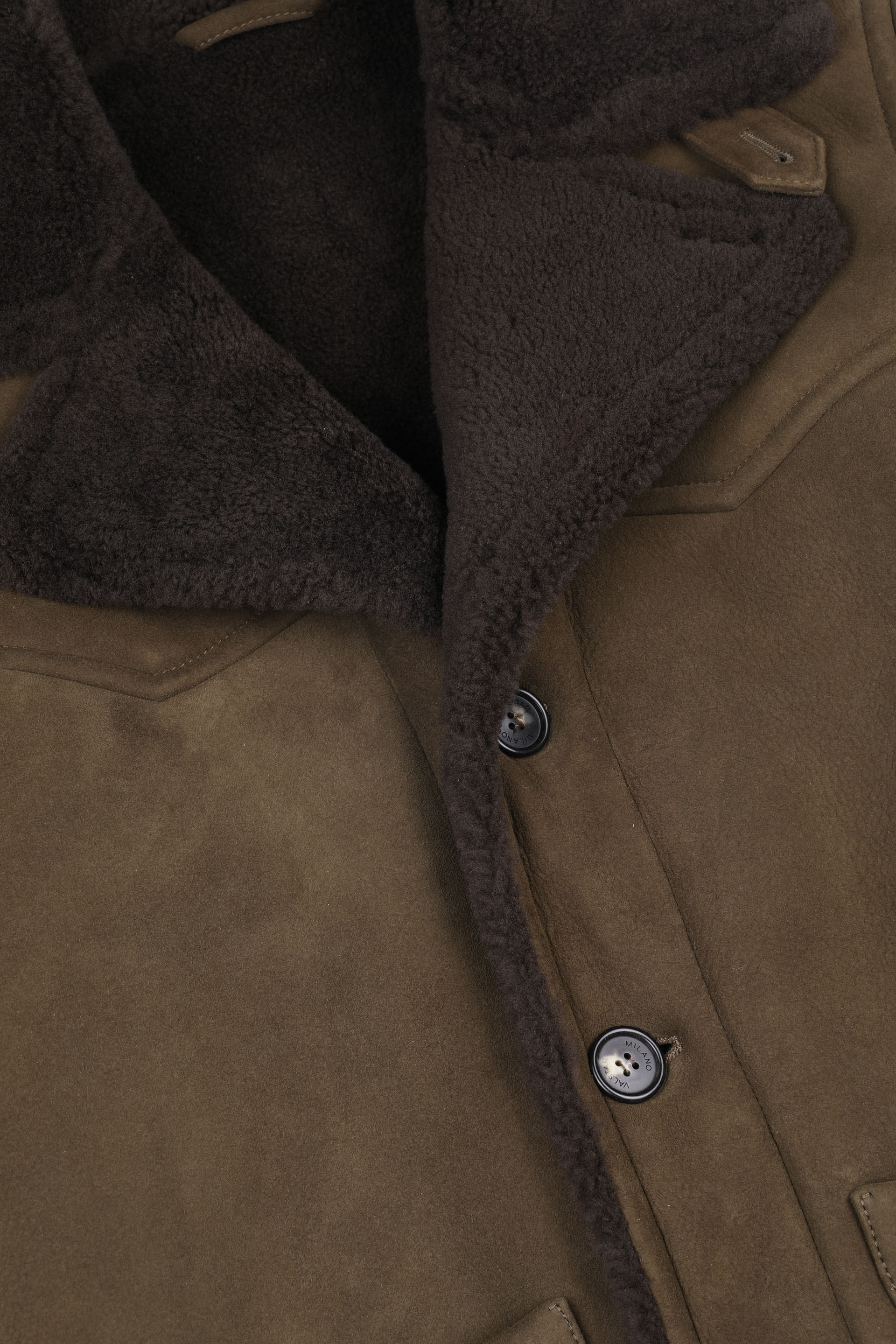 RANCHER JACKET, SHEARLING - Military green/dark green