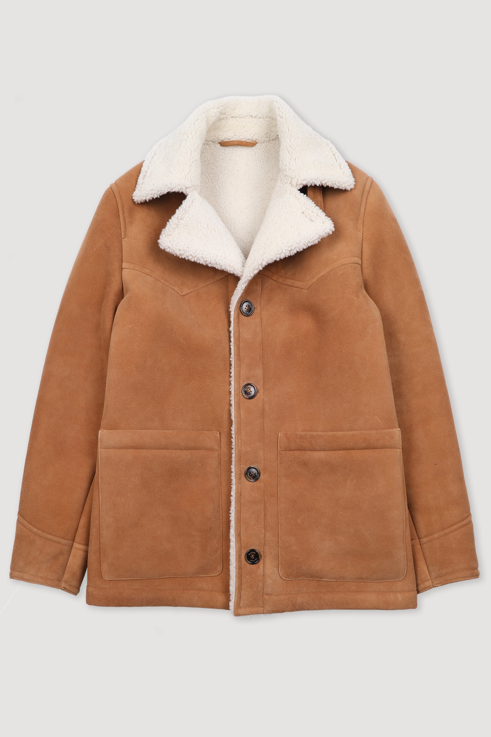 RANCHER JACKET, SHEARLING - Sandal/cream