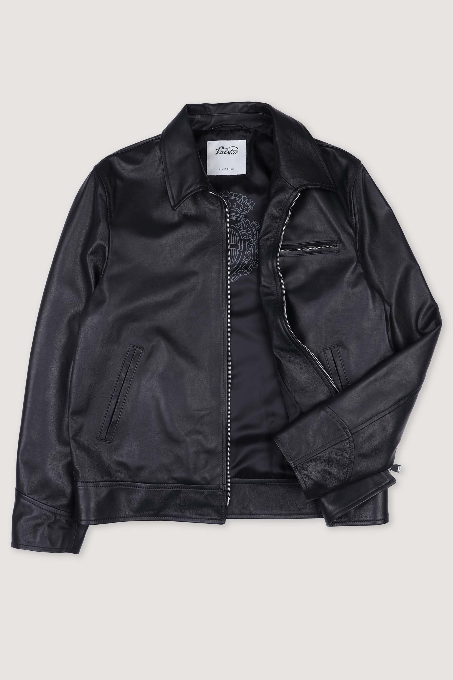GIUBBOTTO RIDER, FODERATO, SOFT SUEDE - Black