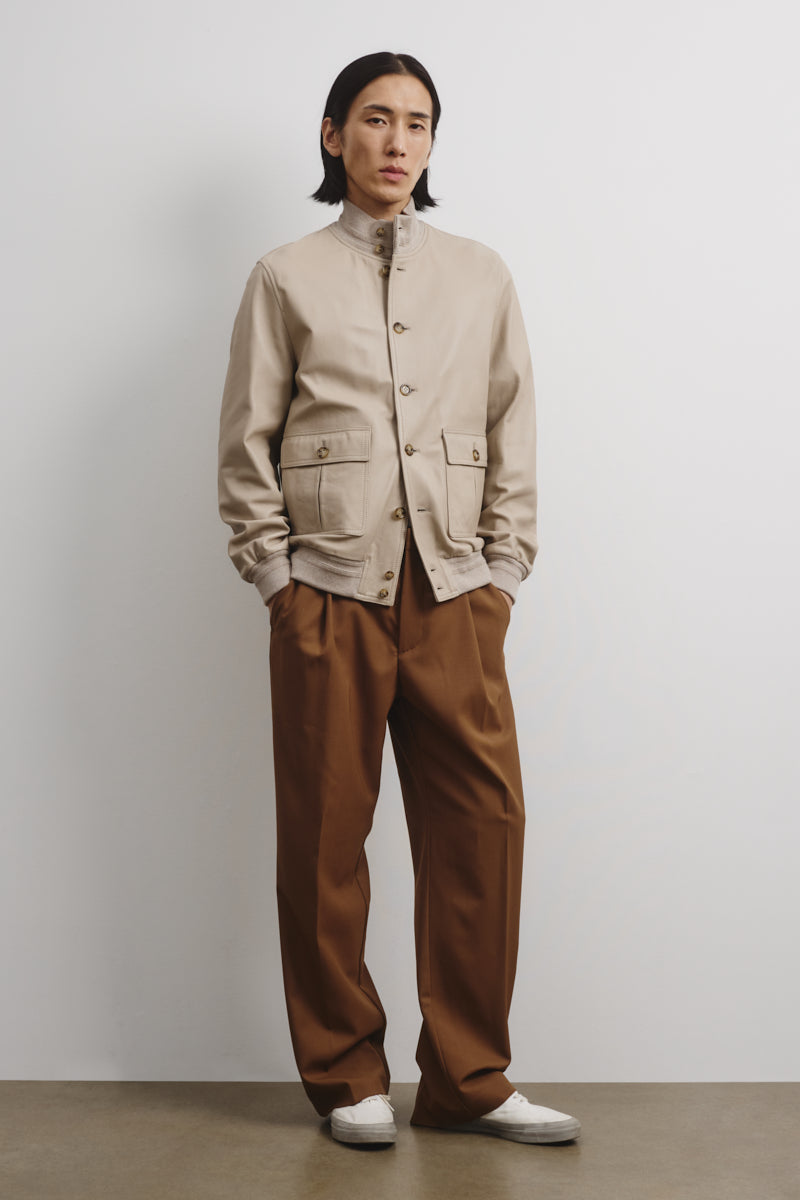 GIUBBOTTO VALSTARINO FODERATO, NAPPA - Avena