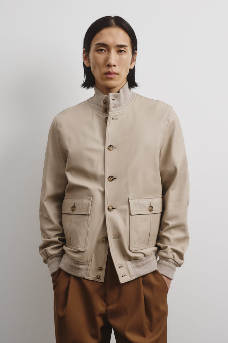 GIUBBOTTO VALSTARINO FODERATO, NAPPA - Avena