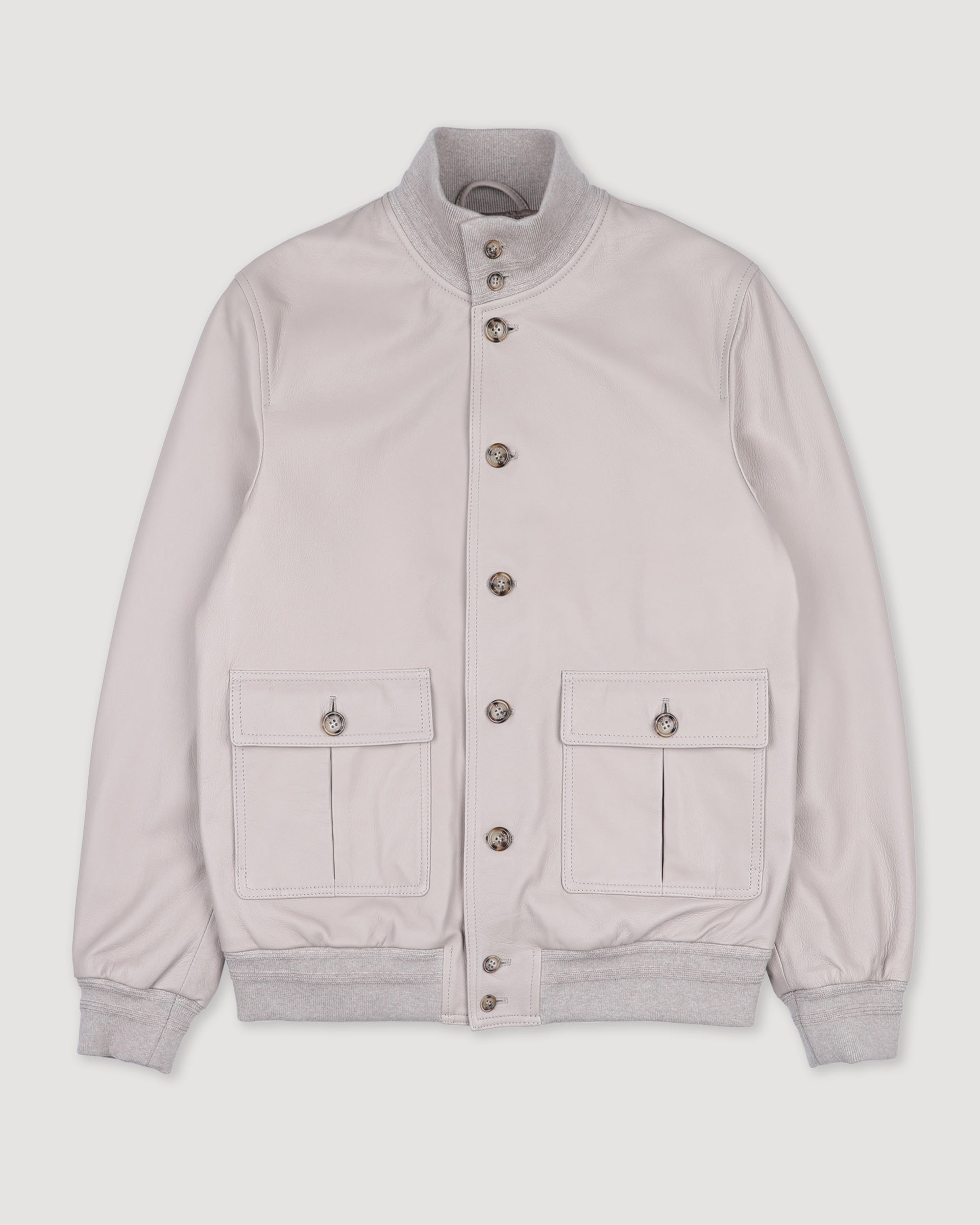 Giubbotto Valstarino in nappa con fodera. Beige - Avena