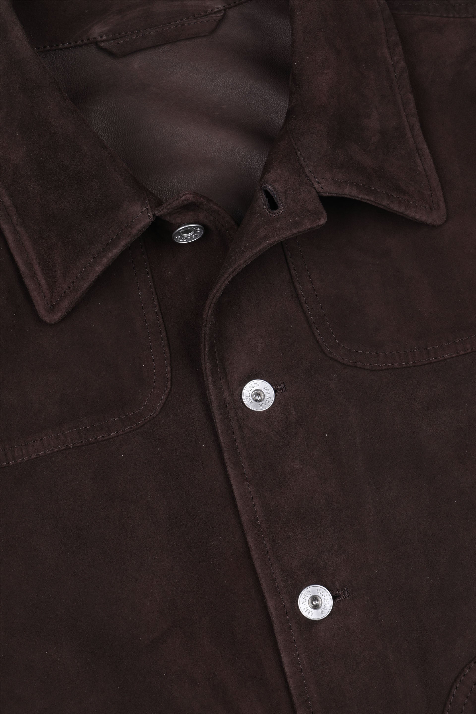 PRESLEY, GIUBBOTTO TRUCKER, SFODERATO, LIGHT SOFT SUEDE - Coffee