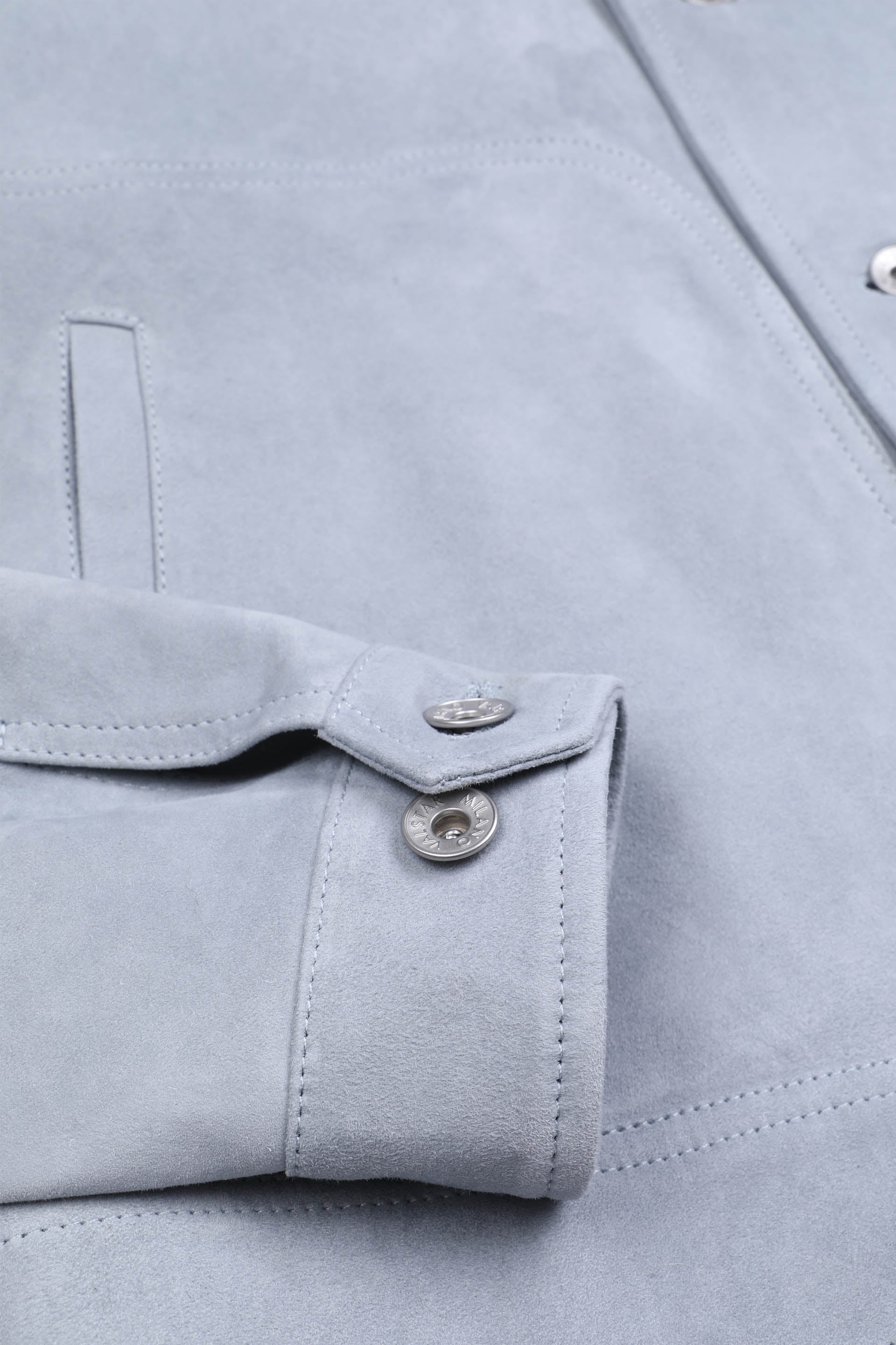 PRESLEY, GIUBBOTTO TRUCKER, SFODERATO, LIGHT SOFT SUEDE - Frost