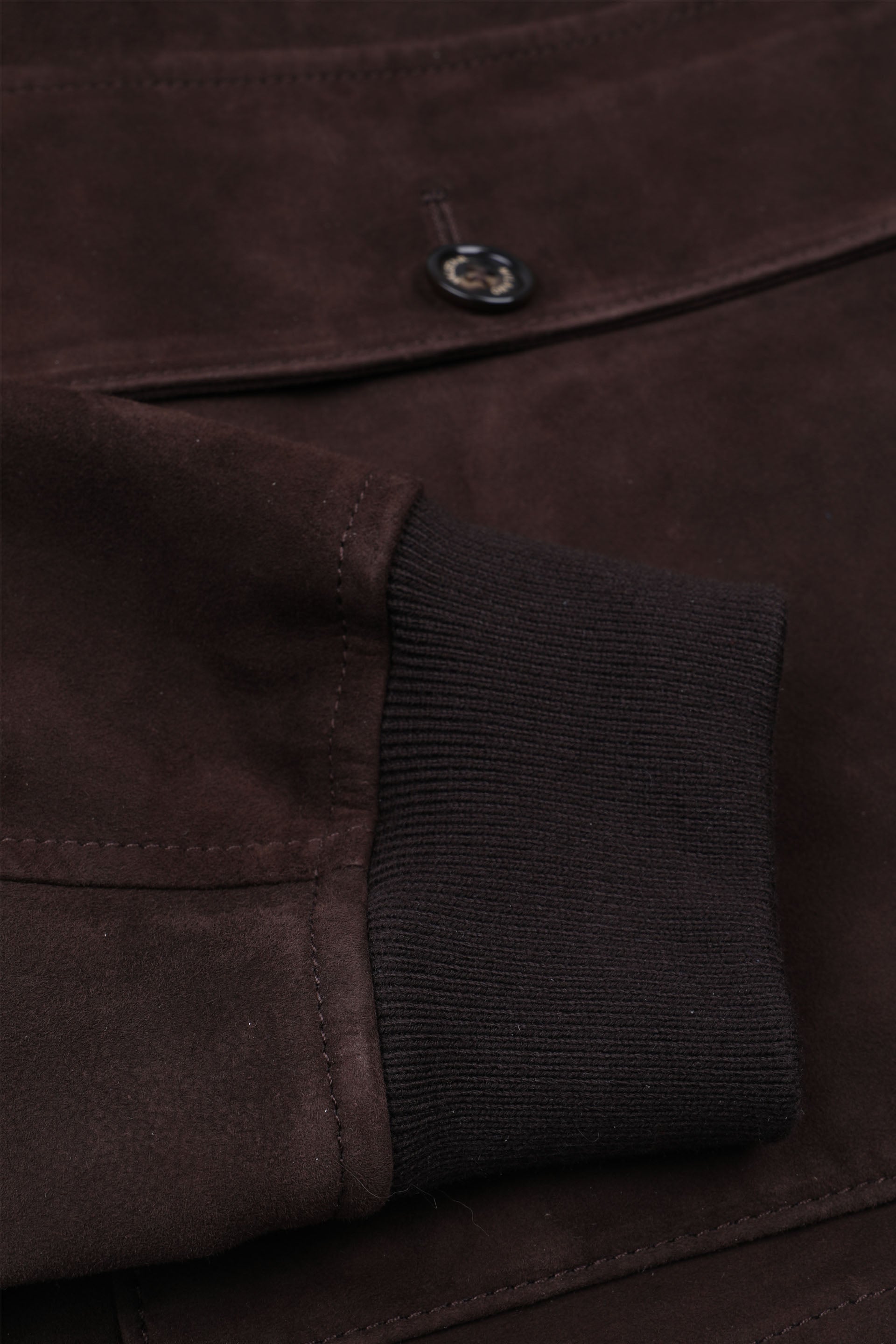 GIUBBOTTO COWBOY, FODERATA, SOFT SUEDE - Coffee