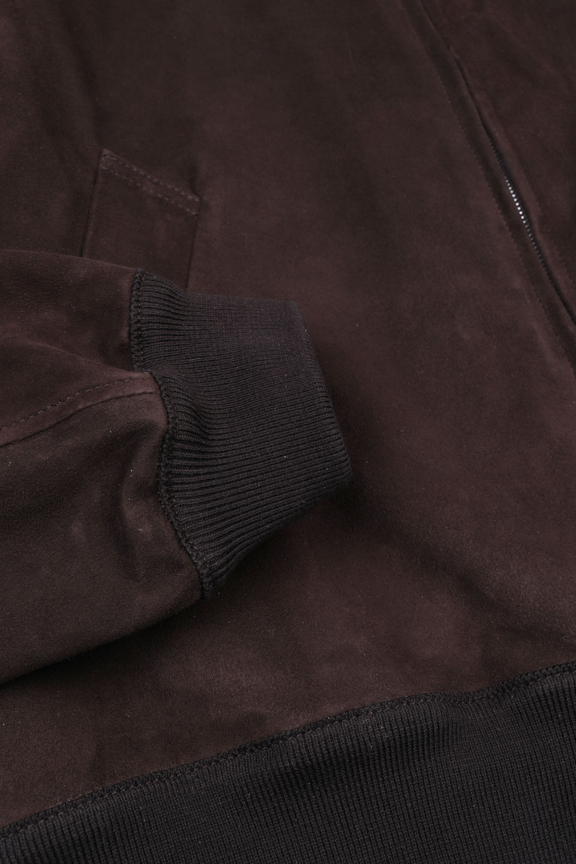 GIUBBOTTO BOMBER, SFODERATO, LIGHT SOFT SUEDE - Coffee