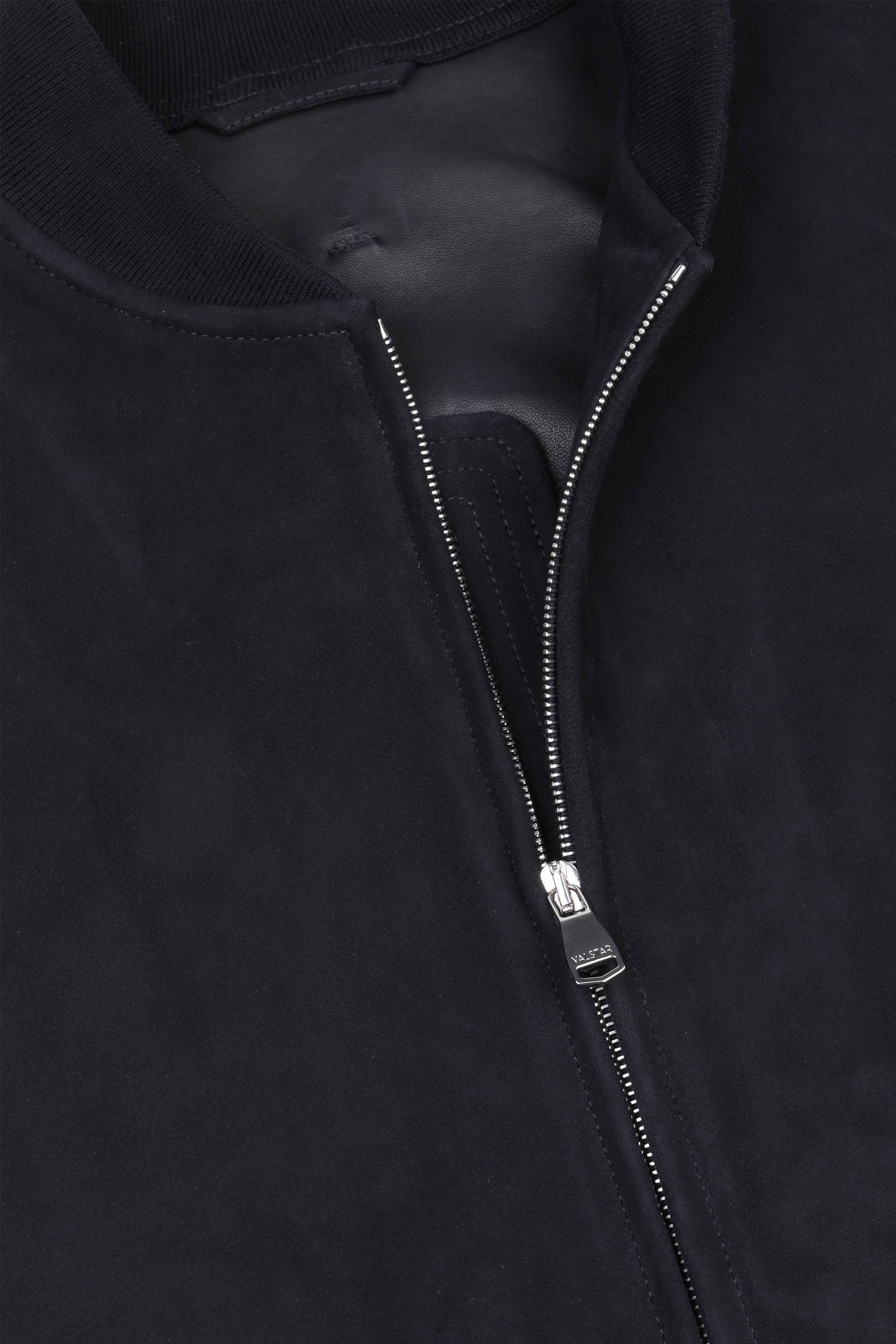 Giubbotto bomber Sergent in suede, sfoderato - Dark blue