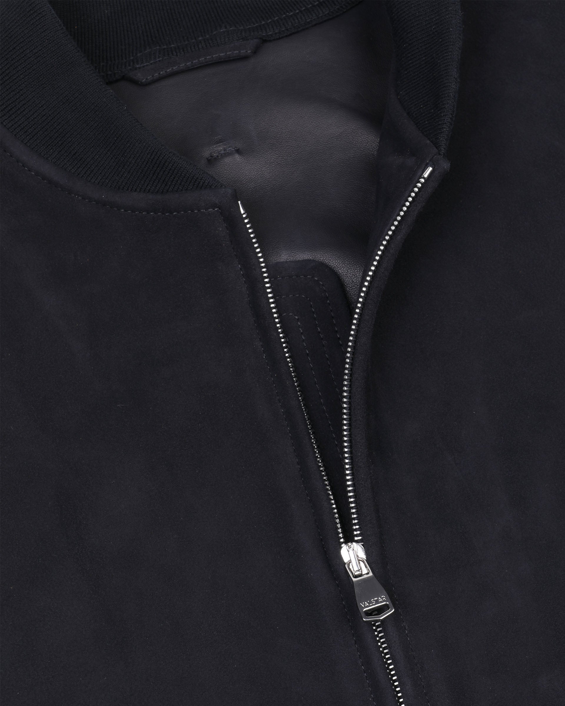 Giubbotto bomber Sergent in suede, sfoderato. Blu - Dark blue